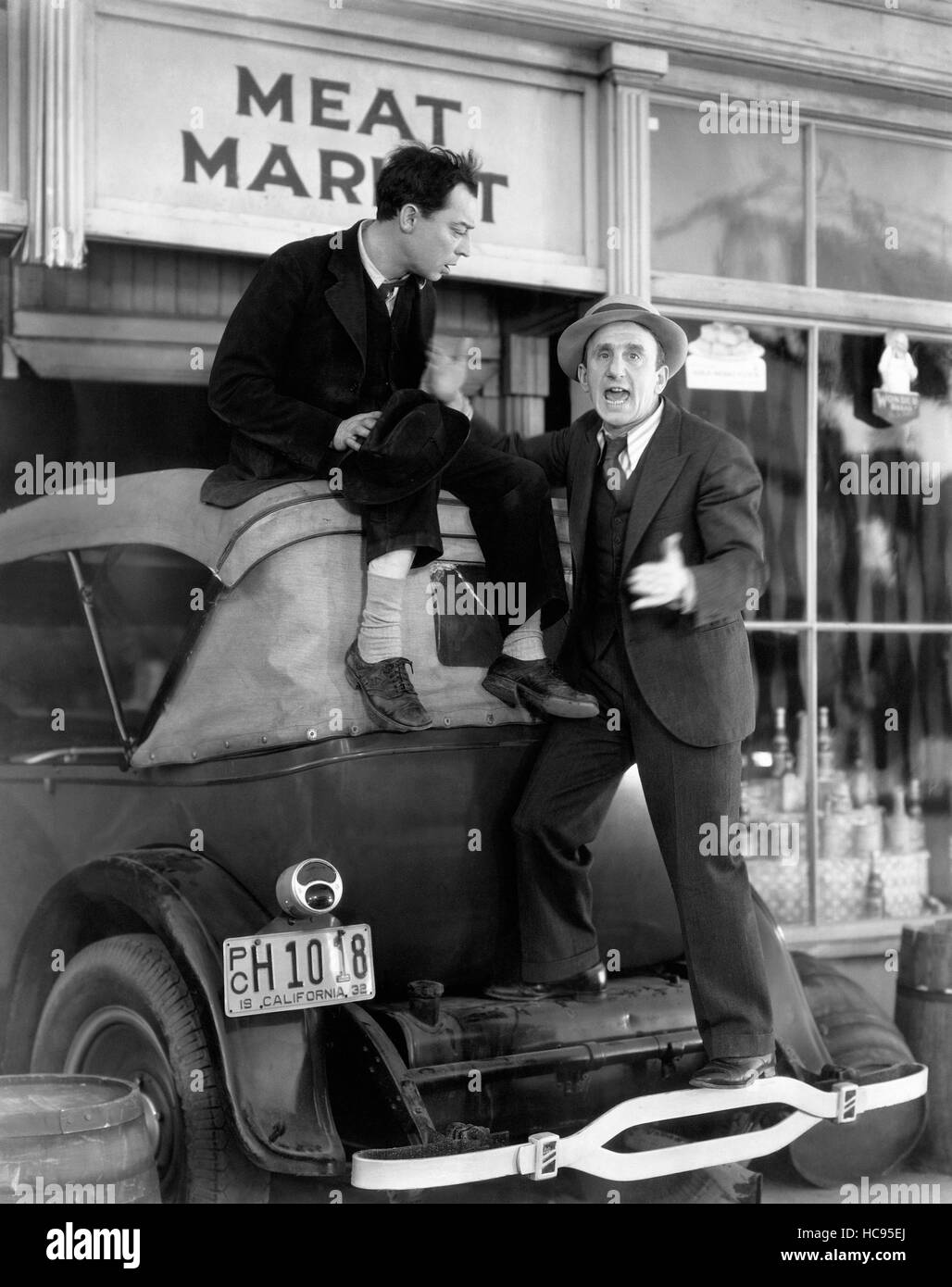 WHAT! NO BEER?, from left, Buster Keaton, Jimmy Durante, 1933 Stock