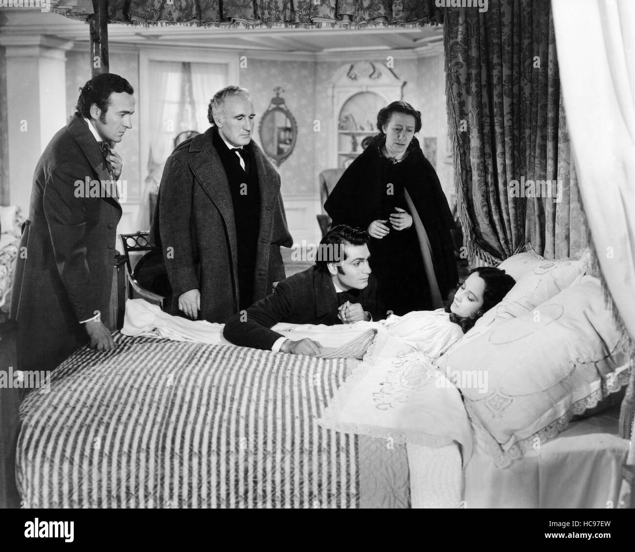 WUTHERING HEIGHTS, from left, David Niven, Donald Crisp, Laurence