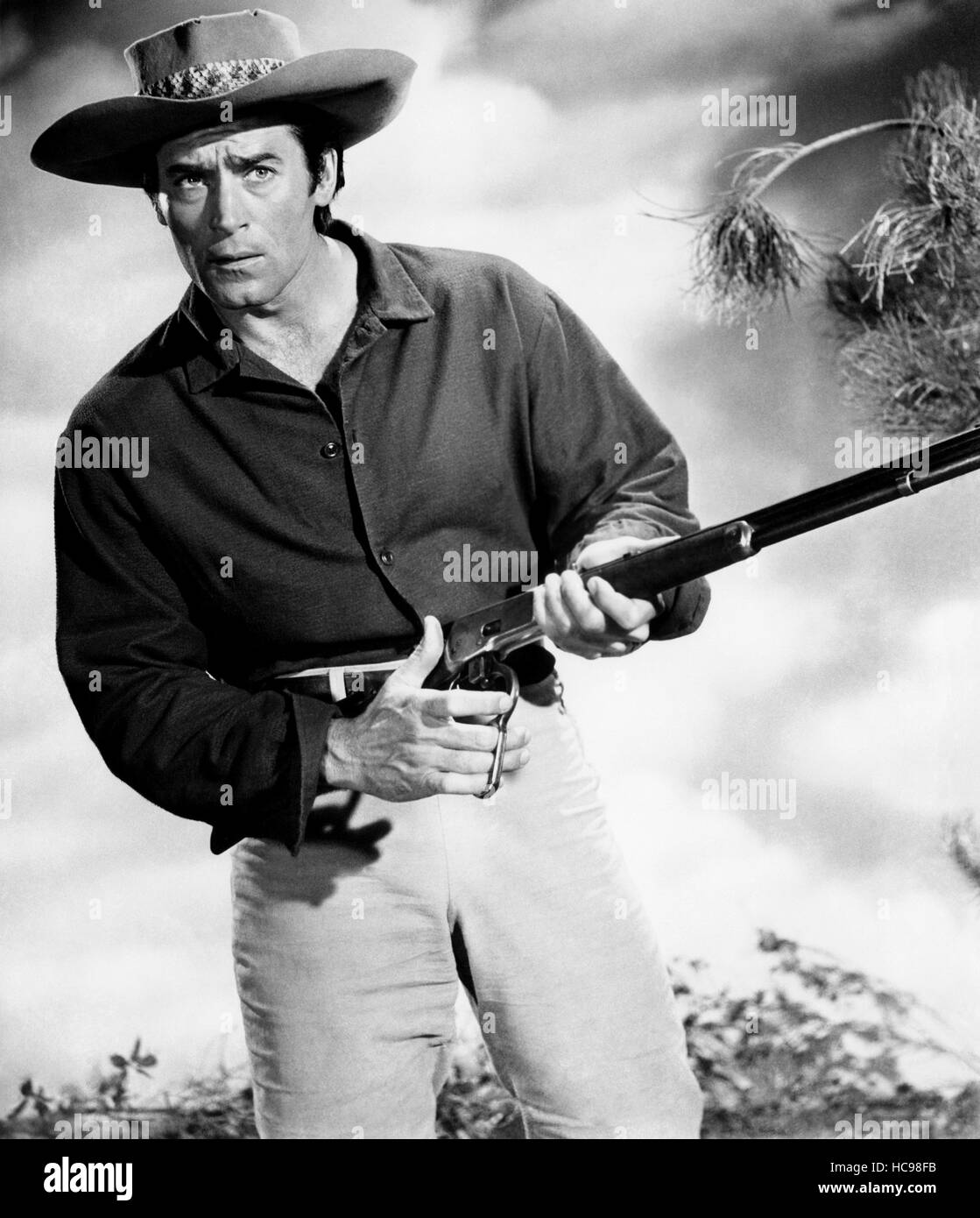 YELLOWSTONE KELLY, Clint Walker, 1959 Stock Photo Alamy