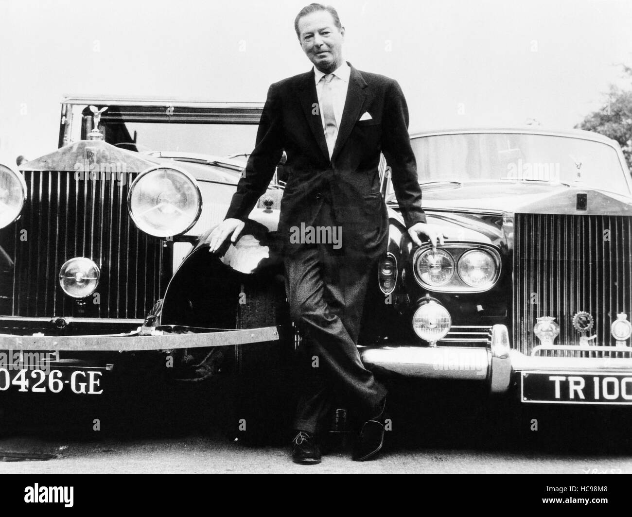 THE YELLOW ROLLS-ROYCE, screenwriter Terence Rattigan, 1964 Stock Photo ...