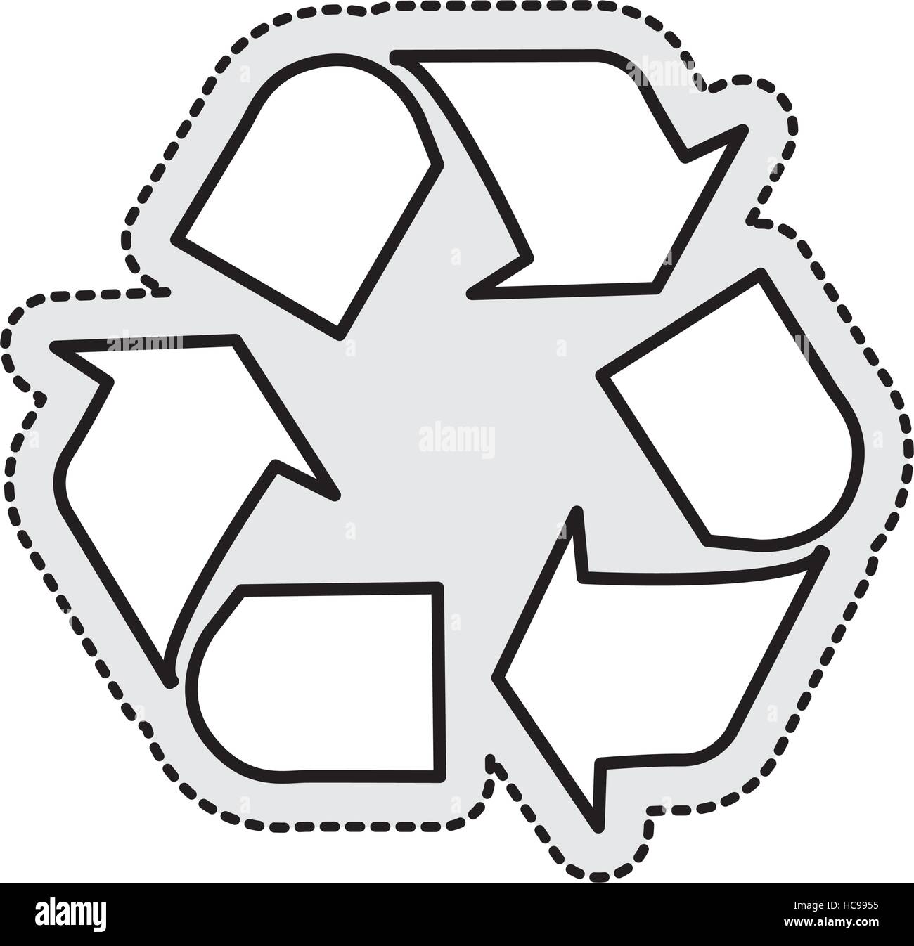 arrows recycle symbol isolated icon vector illustration design Stock ...