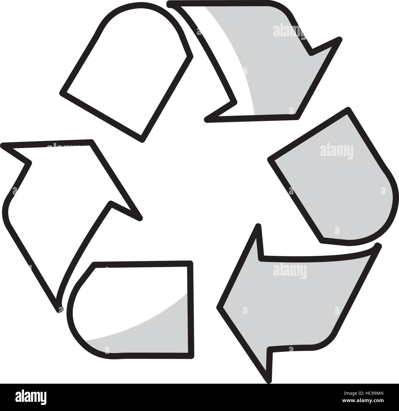 arrows recycle symbol isolated icon vector illustration design Stock ...