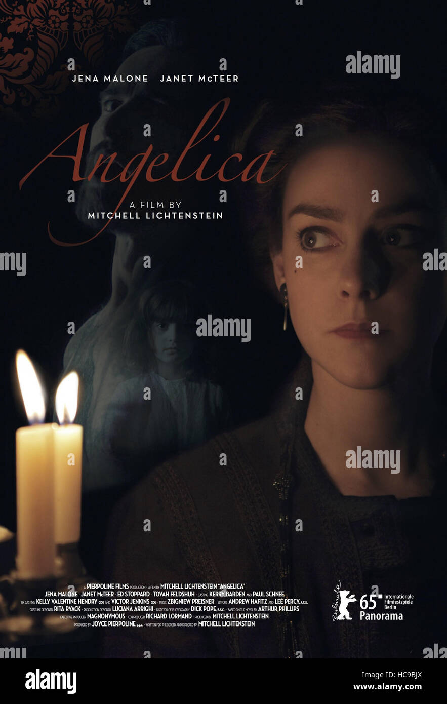 ANGELICA, festival poster art, from left Ed Stoppard, Eliza Holland