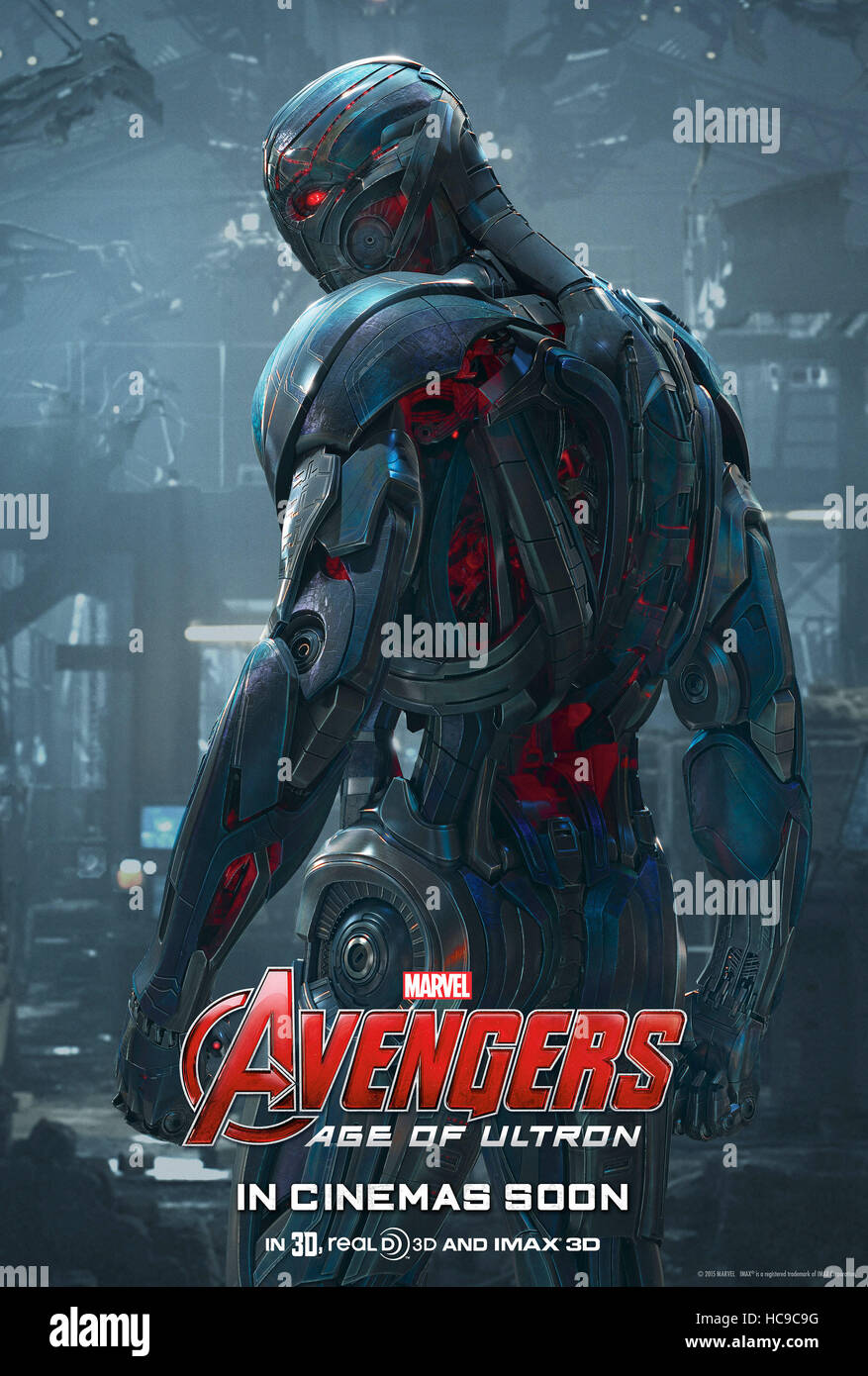 AVENGERS AGE OF ULTRON Poster Ultron voice James Spader 2015 AVENGERS AGE OF ULTRON Poster Ultron voice James Spader 2015