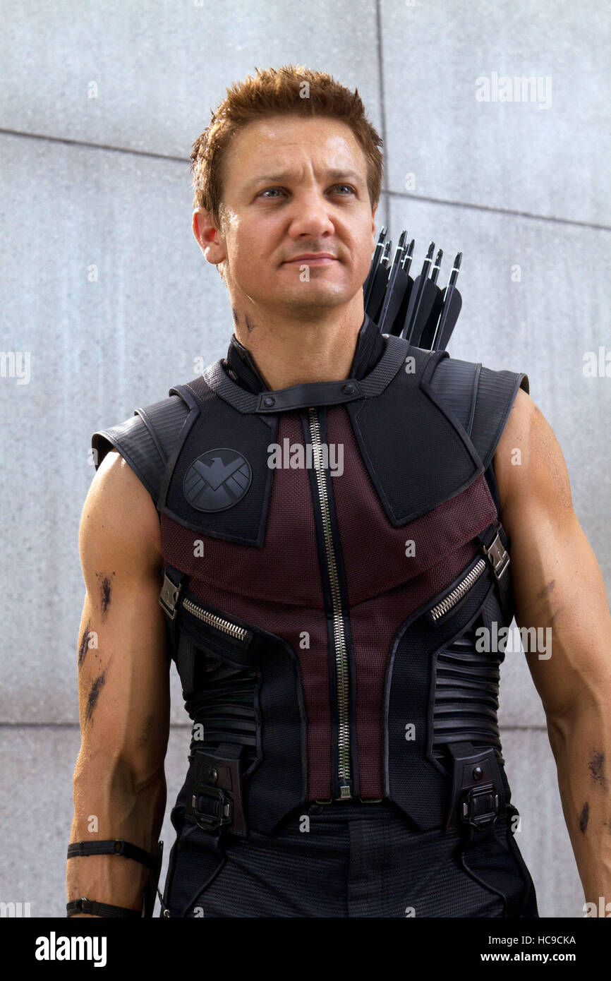 THE AVENGERS Jeremy Renner as Clint Barton/Hawkeye 2012 ph: Zade THE AVENGERS Jeremy Renner as Clint Barton/Hawkeye 2012 ph: Zade