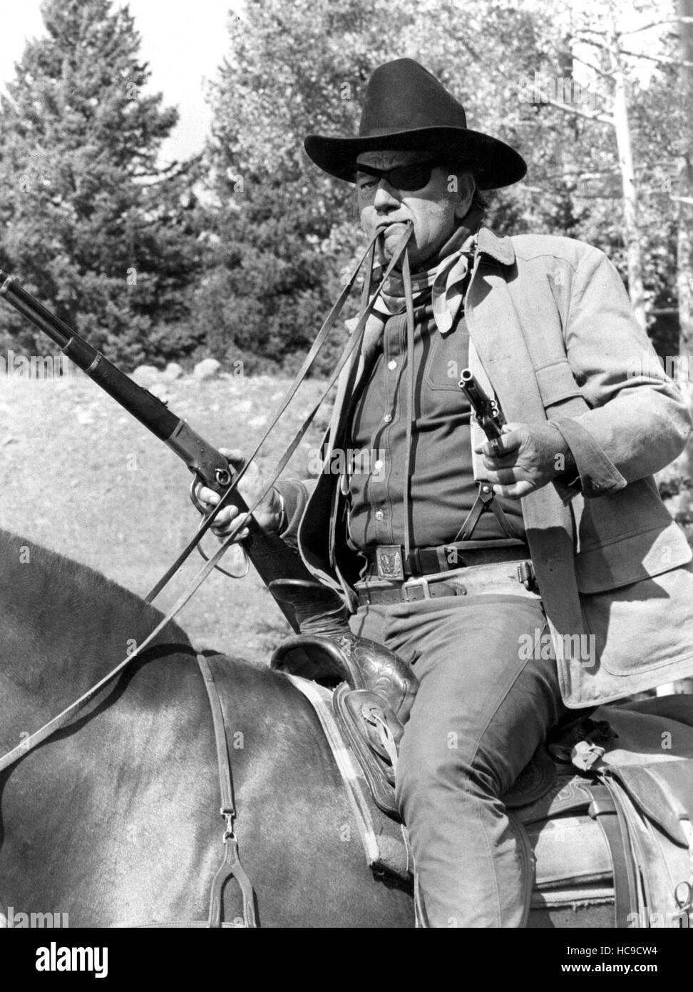 TRUE GRIT, John Wayne, 1969 Stock Photo Alamy