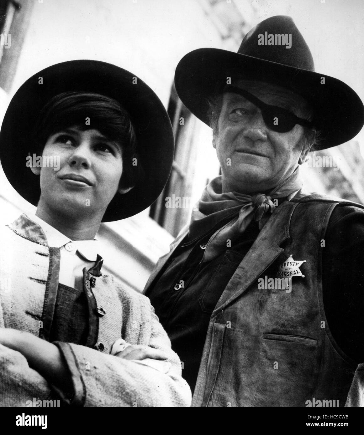 TRUE GRIT, Kim Darby, John Wayne, 1969 Stock Photo Alamy