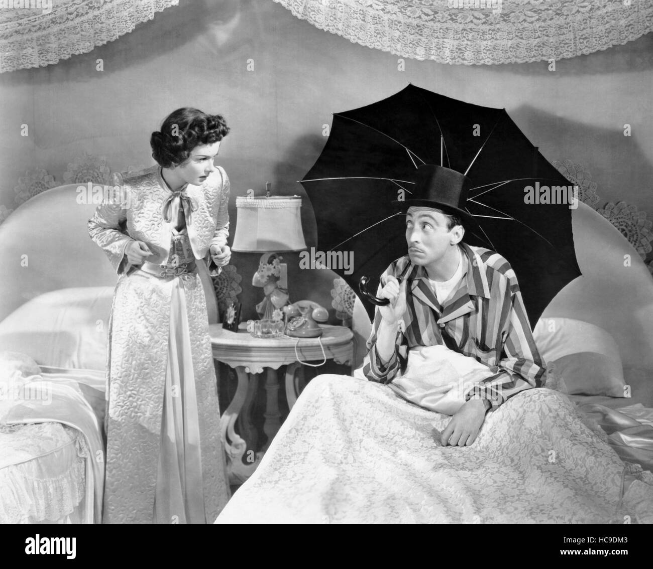 TWIN BEDS, Joan Bennett, Mischa Auer, 1942 Stock Photo - Alamy