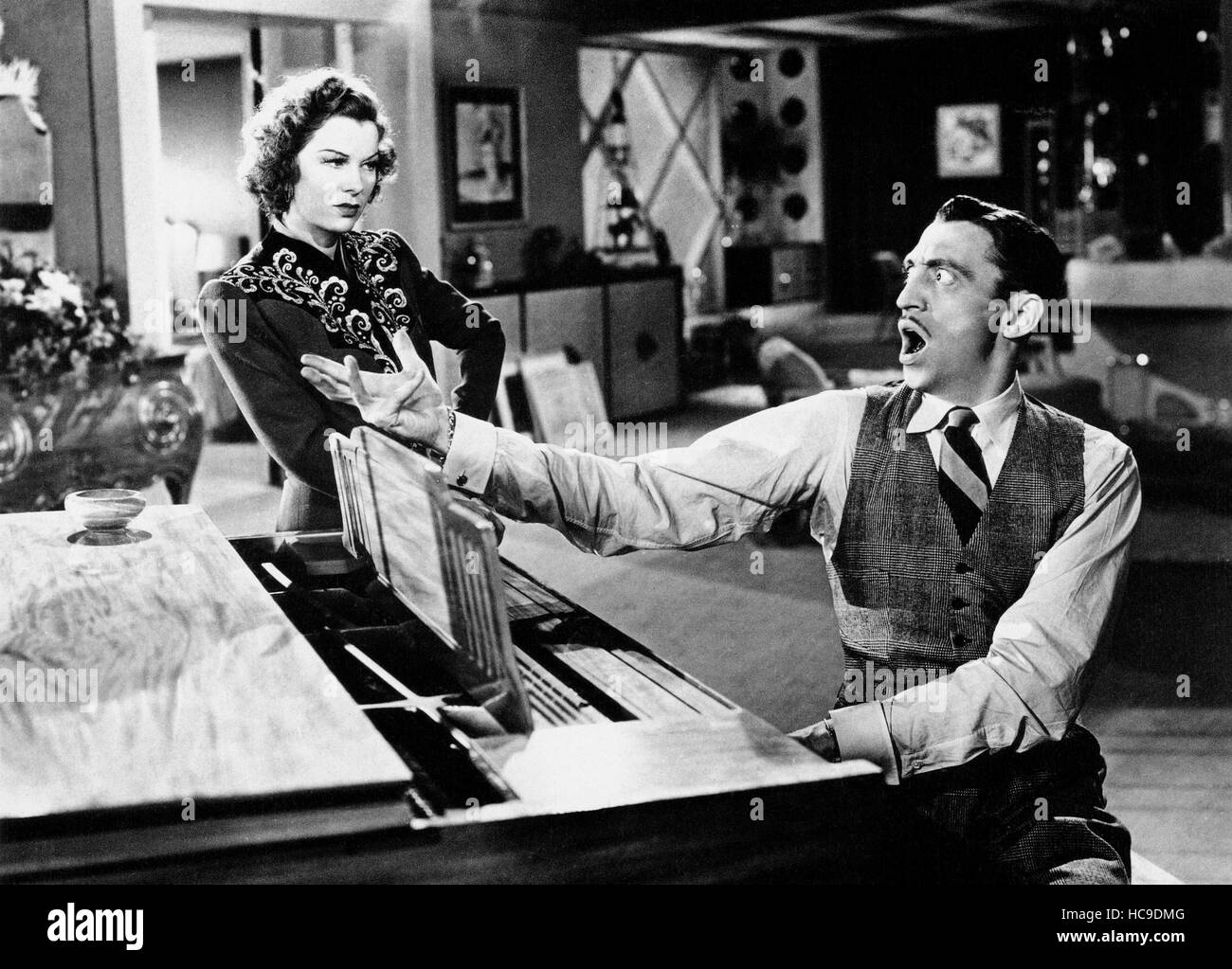 TWIN BEDS, from left Glenda Farrell, Mischa Auer, 1943 Stock Photo Alamy