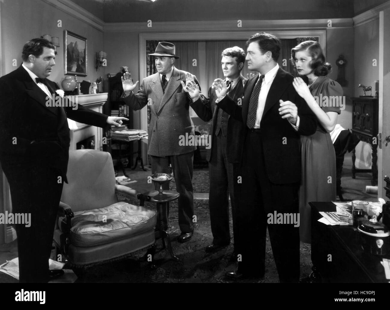 TWELVE CROWDED HOURS, from left, Cy Kendall, Donald MacBride, Allan