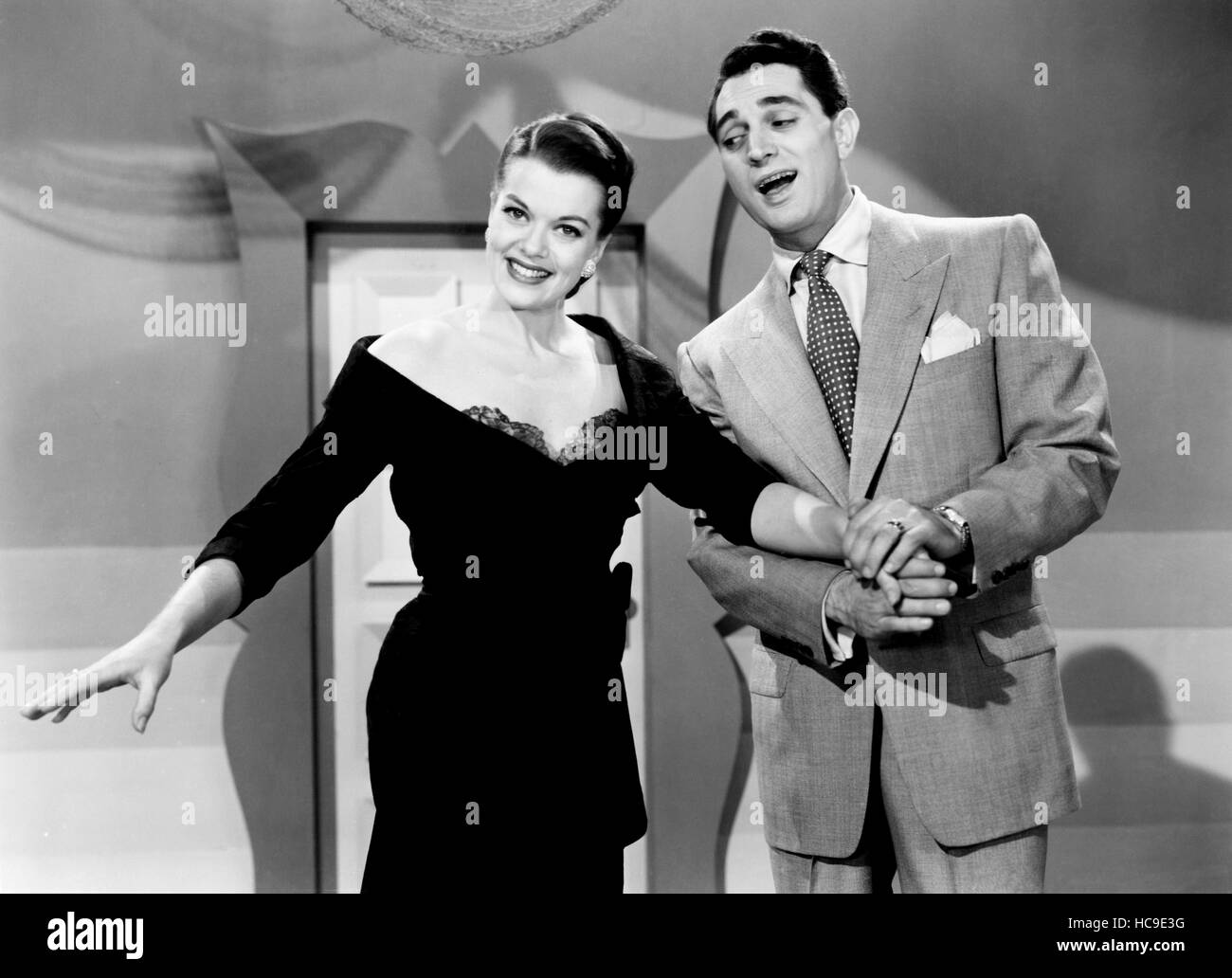 TWO GALS AND A GUY, from left, Janis Paige, Robert Alda, 1951 Stock Photo