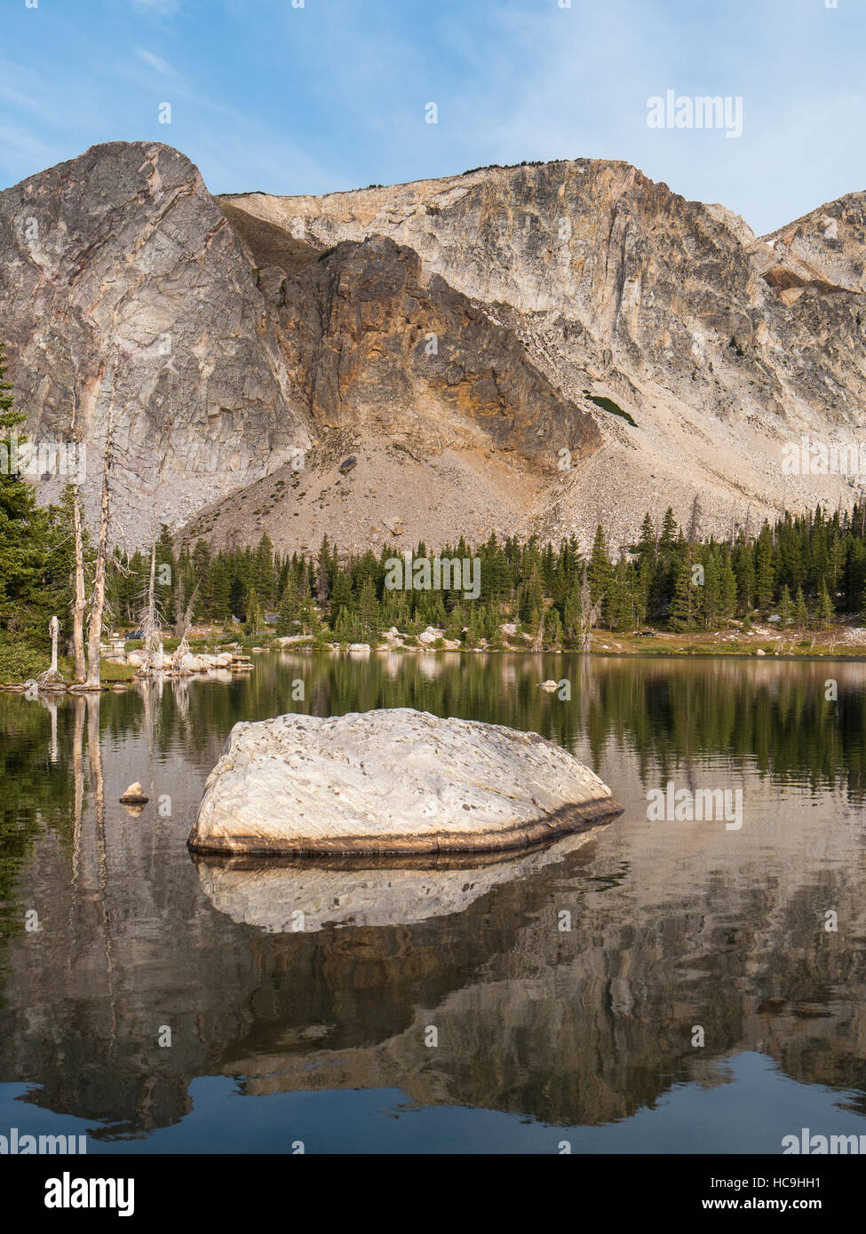 Mirror Lake, Snowy Range, Wyoming Stock Photo Alamy