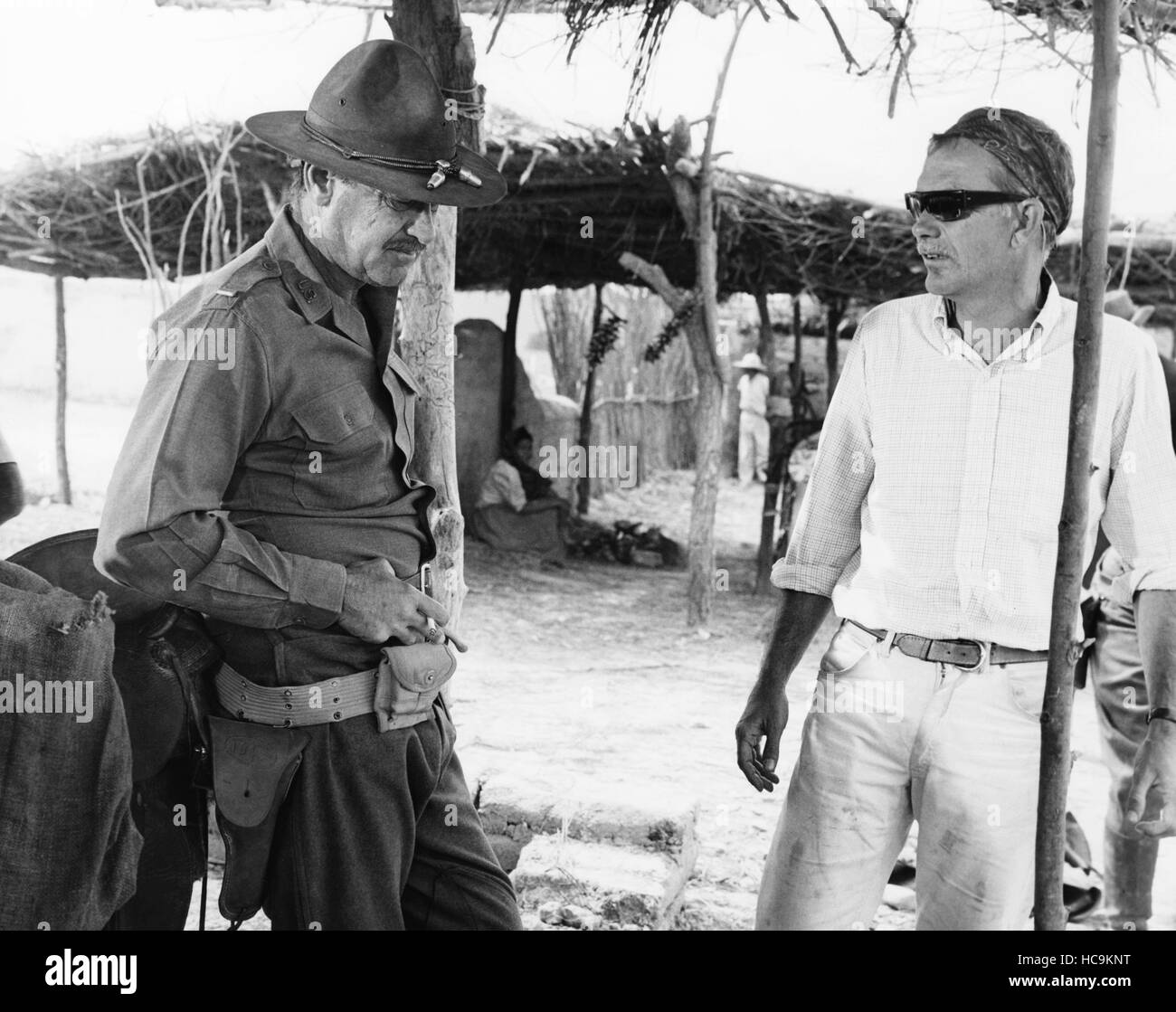 THE WILD BUNCH, from left, William Holden, director Sam Peckinpah, on ...