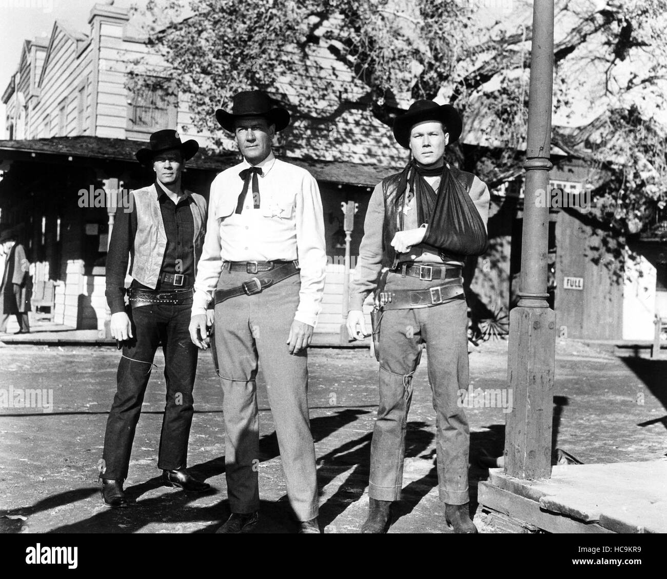 WICHITA, from left: Peter Graves, Joel McCrea, John Smith, 1955 Stock