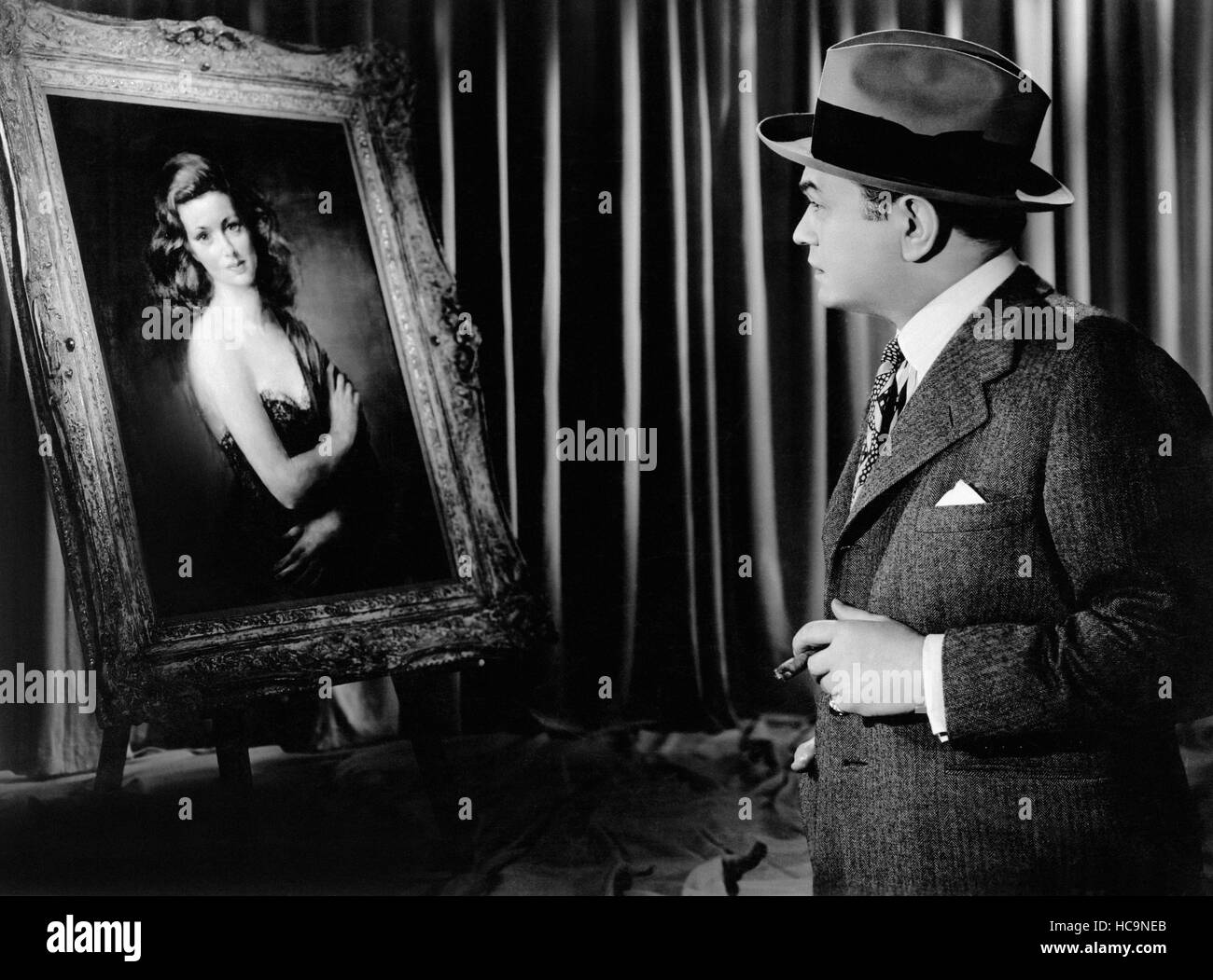 THE WOMAN IN THE WINDOW, Joan (in painting), Edward G. Robinson