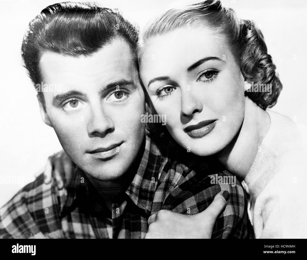 THE WOMAN IN QUESTION From Left Dirk Bogarde Susan Shaw 1950 Stock the-woman-in-question-from-left-dirk-bogarde-susan-shaw-1950-stock