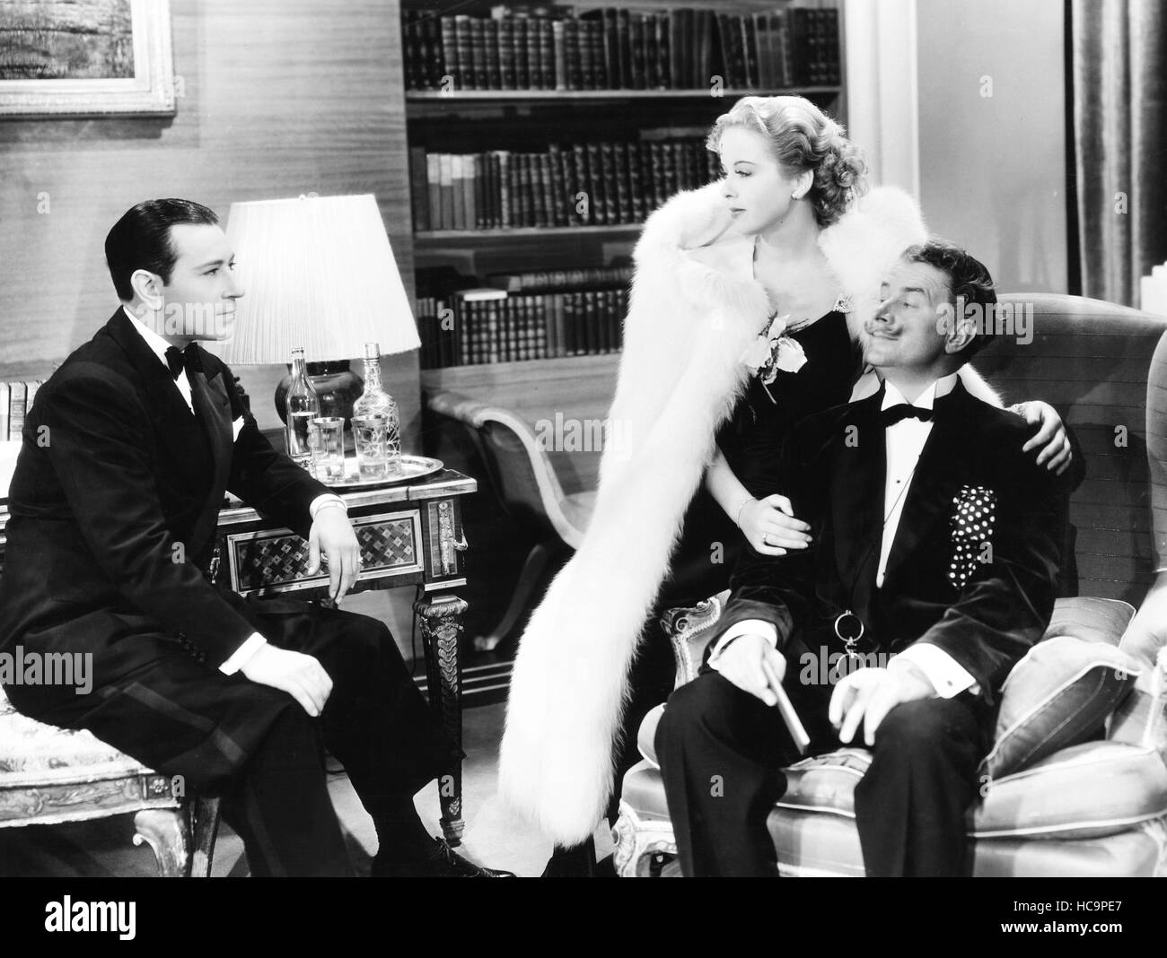 YOURS FOR THE ASKING, from left: George Raft, Ida Lupino, Reginald Owen ...
