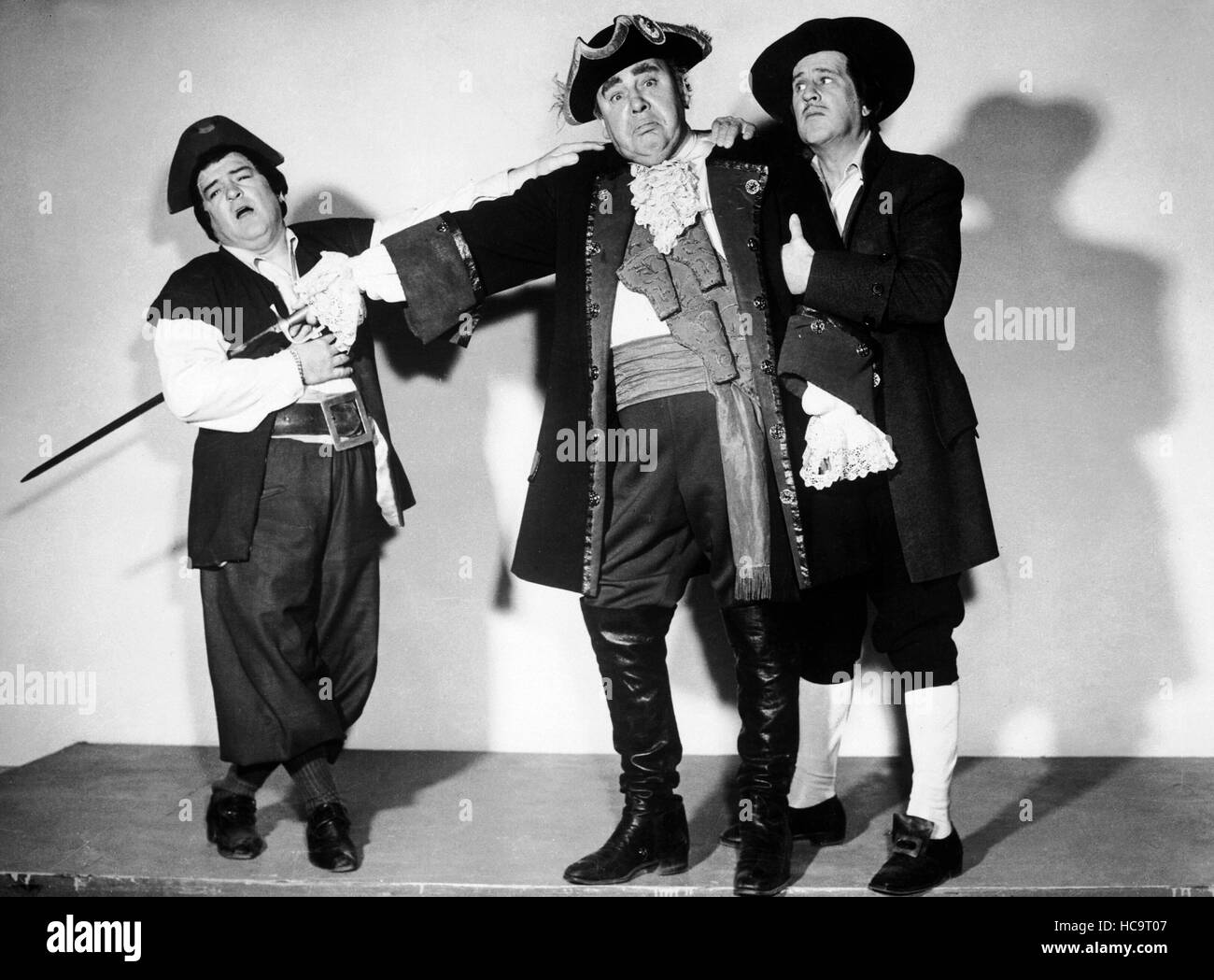 ABBOTT AND COSTELLO MEET CAPTAIN KIDD, Lou Costello, Charles Laughton, Bud Abbott, 1952 Stock