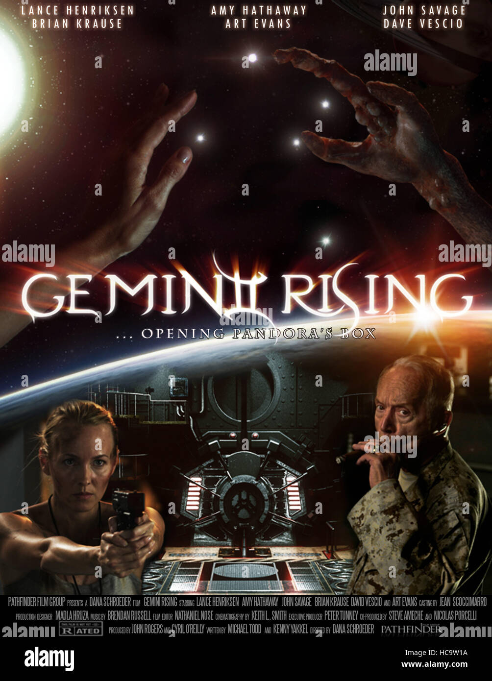 ALIEN RISING, (aka GEMINI RISING), US poster, from left: Amy Hathaway