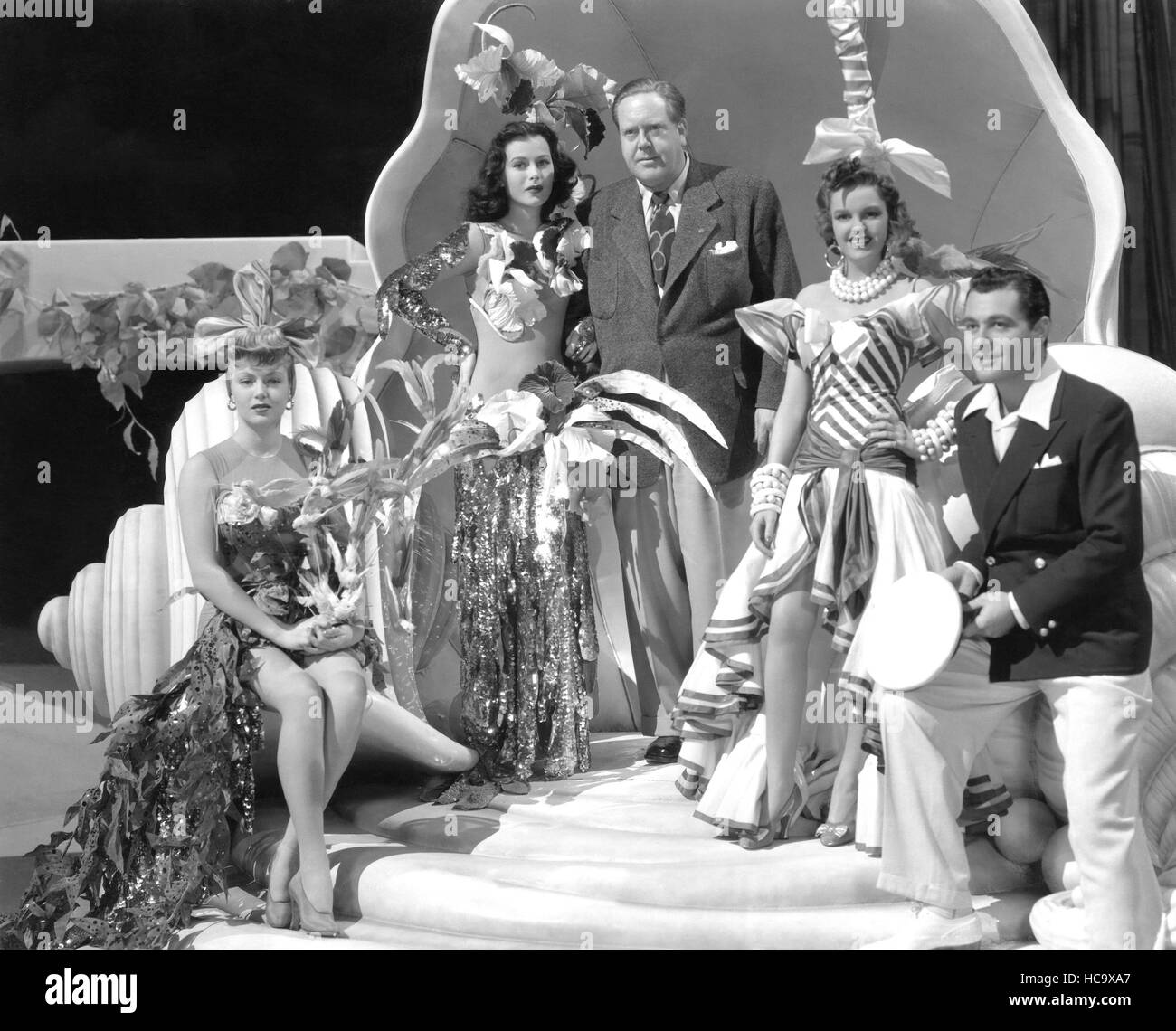 ZIEGFELD GIRL, from left, Lana Turner, Hedy Lamarr, director Robert Z