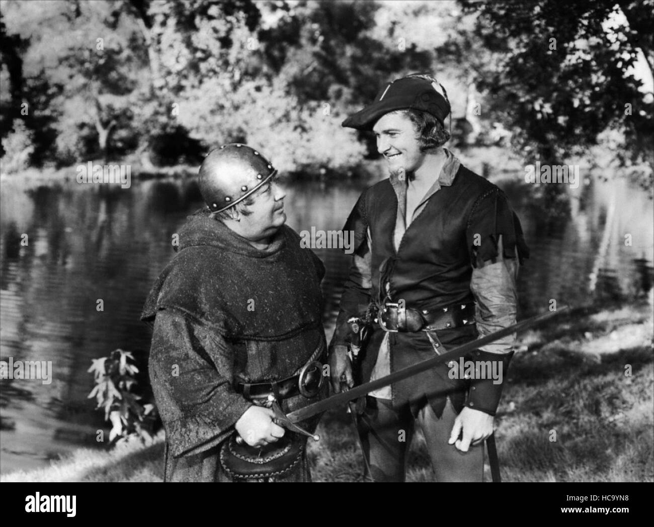 THE ADVENTURES OF ROBIN HOOD, from left Eugene Pallette as Friar Tuck