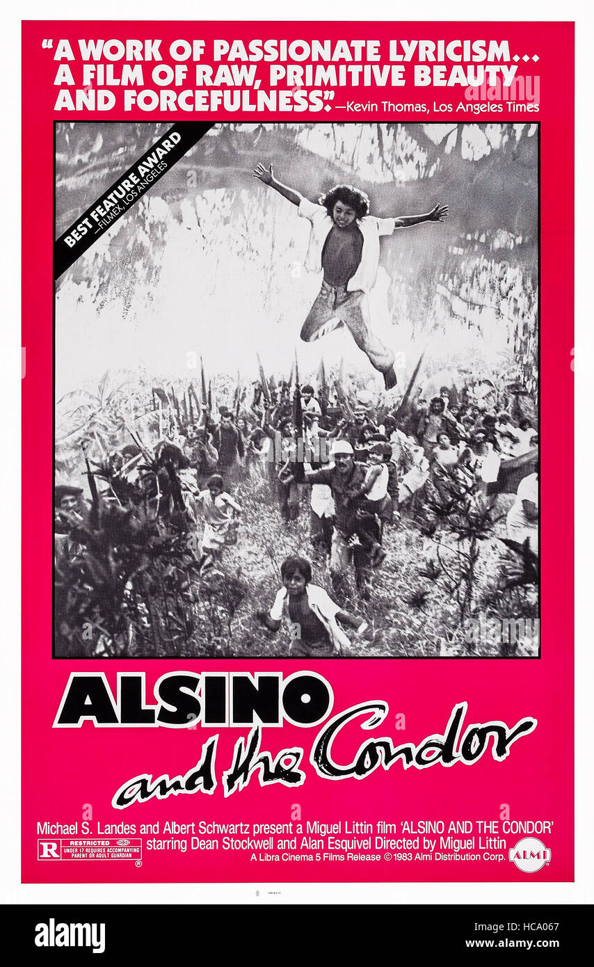 ALSINO AND THE CONDOR, US poster art, top: Alan Esquivel, 1983 Stock