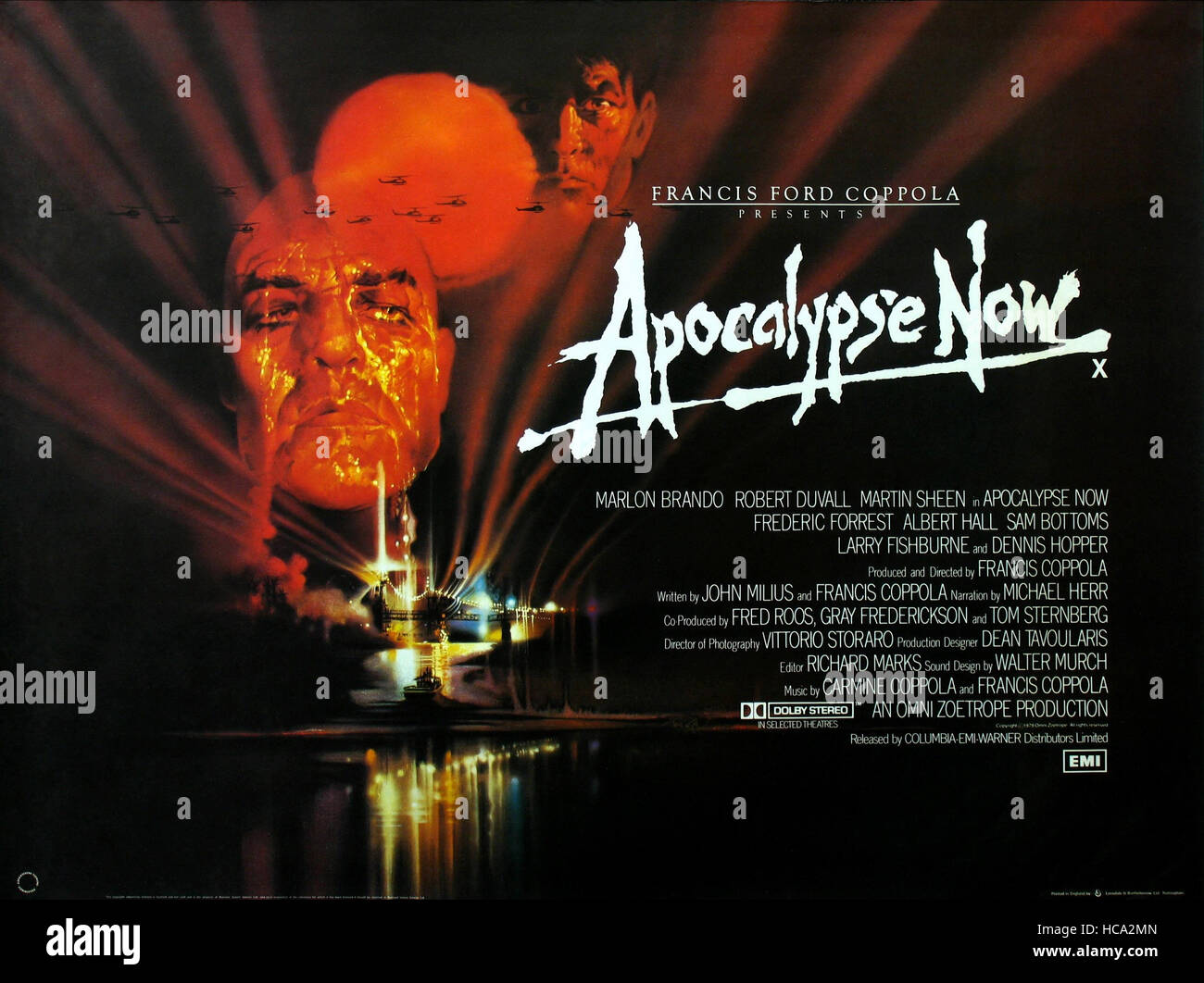 APOCALYPSE NOW, British poster art, Marlon Brando, 1979. ©United ...