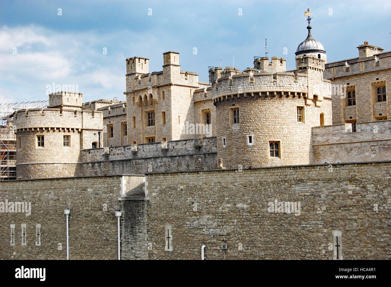 The Tower of London's outer wall Stock Photo