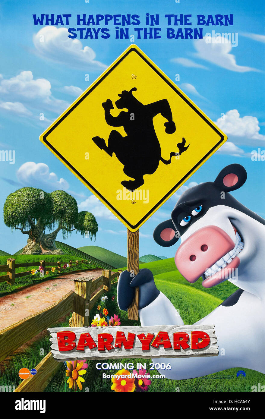 BARNYARD US Advance Poster Art Otis The Cow 2006 Paramount BARNYARD US Advance Poster Art Otis The Cow 2006 Paramount