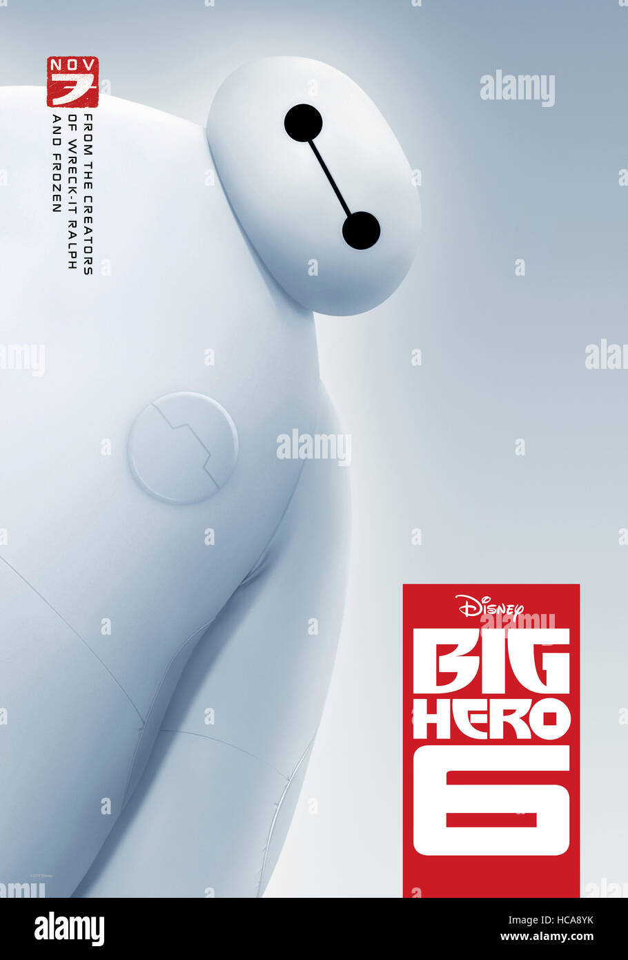 BIG HERO 6, advance US poster art, Baymax (voice: Scott Adsit), 2014. ©Walt Disney Studios Motion Pictures/courtesy Everett Stock Photo