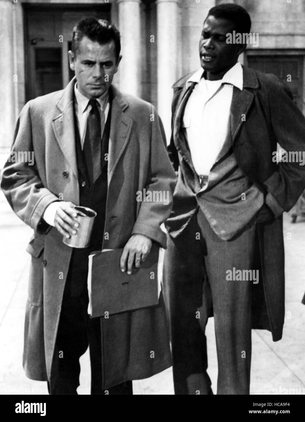 THE BLACKBOARD JUNGLE, Glenn Ford, Sidney Poitier, 1955 Stock Photo Alamy