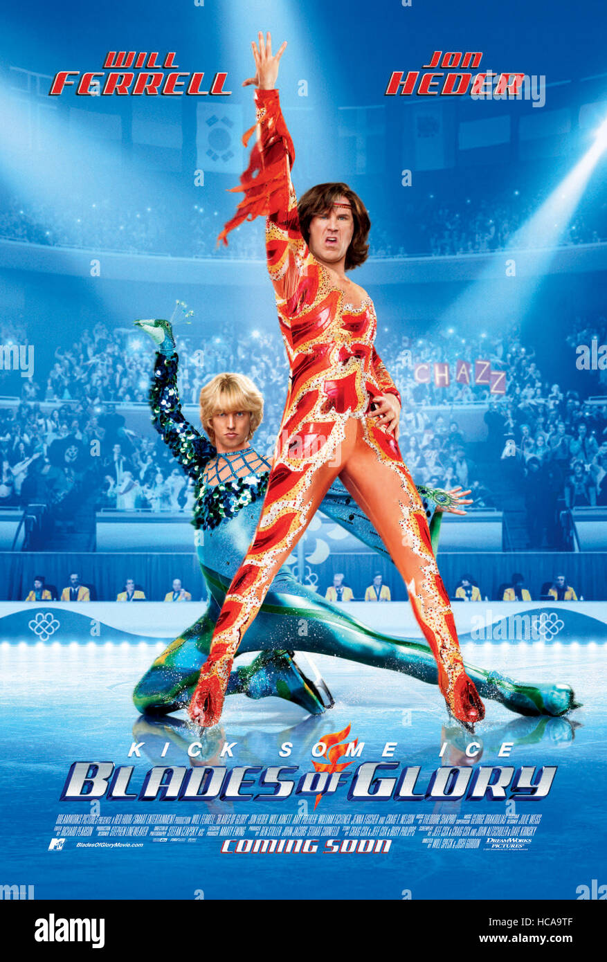 BLADES OF GLORY, Will Ferrell (front), Jon Heder (back), 2007. ©Paramount/courtesy Everett