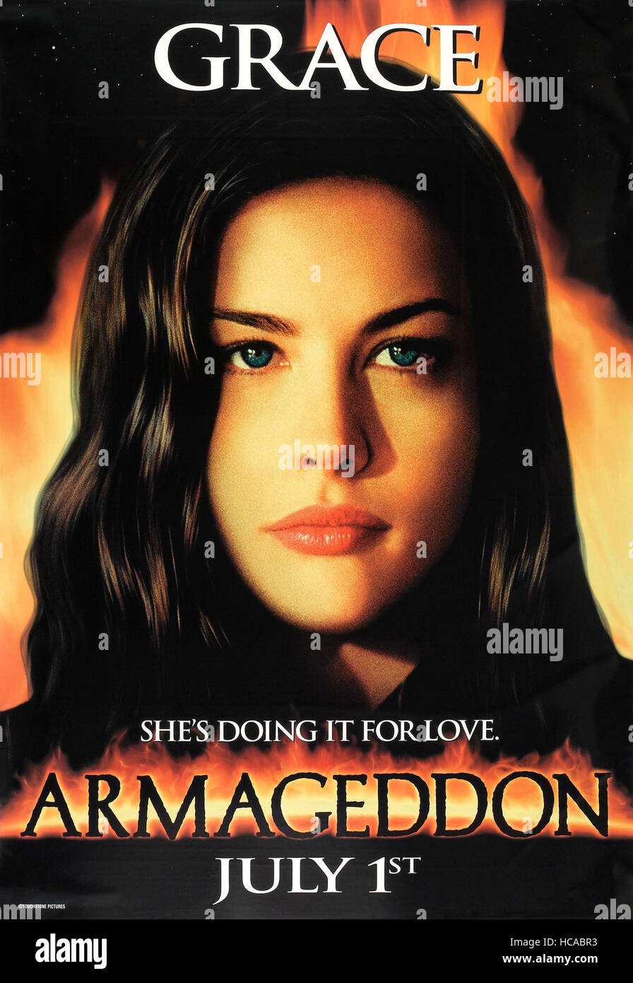 ARMAGEDDON US advance poster art Liv Tyler 1998 ©Touchstone