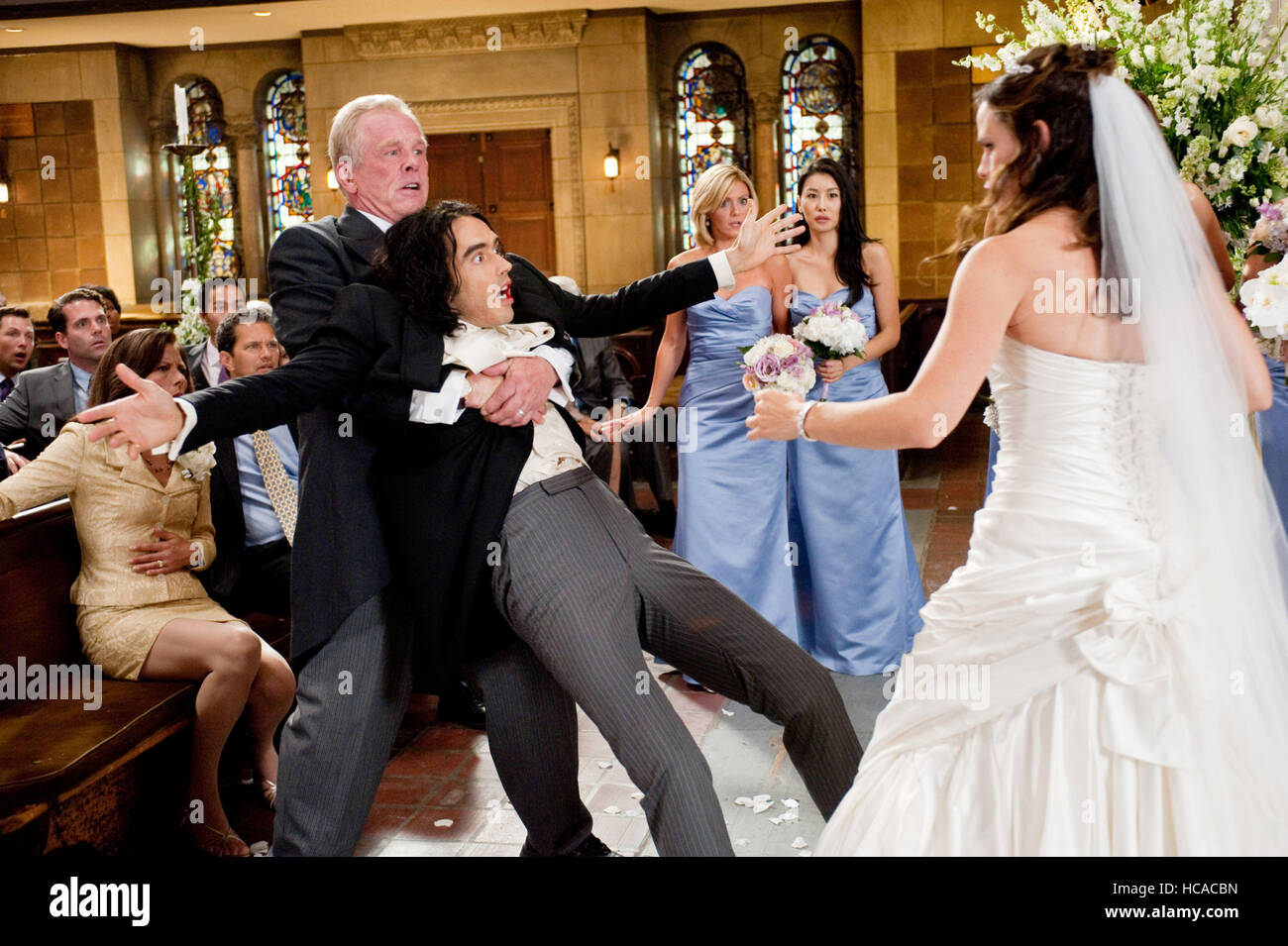 ARTHUR, front, from left Nick Nolte, Russell Brand, Jennifer Garner