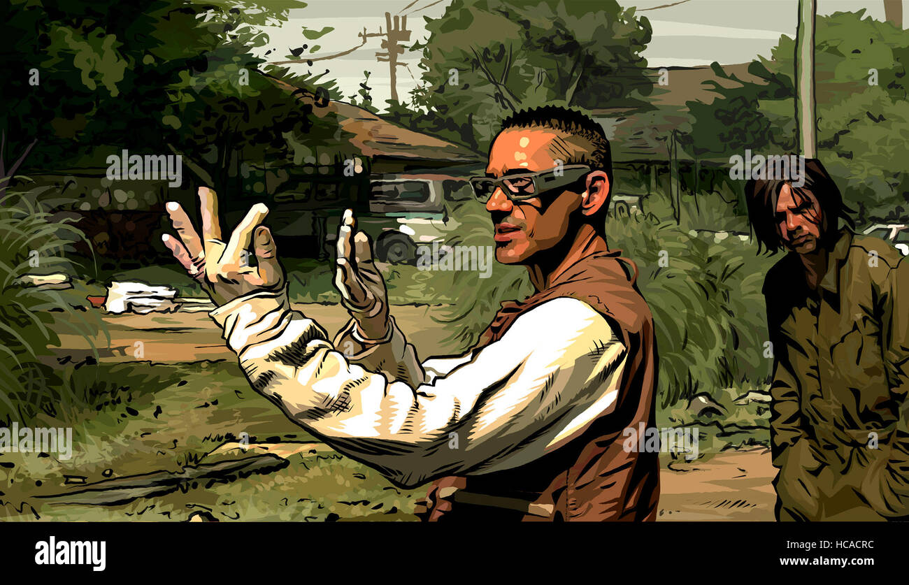 A SCANNER DARKLY, Robert Downey Jr., Rory Cochrane, 2006, ©Warner