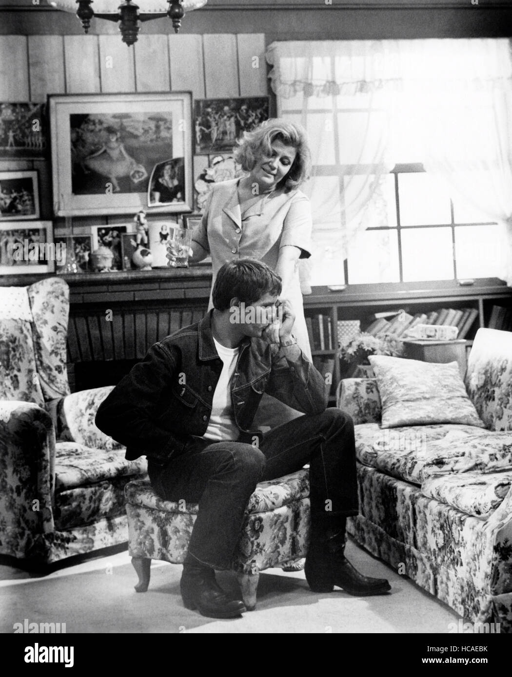 THE BASTARDS, (aka I BASTARDI), Giuliano Gemma (seated), Rita Hayworth, 1968 Stock Photo Alamy