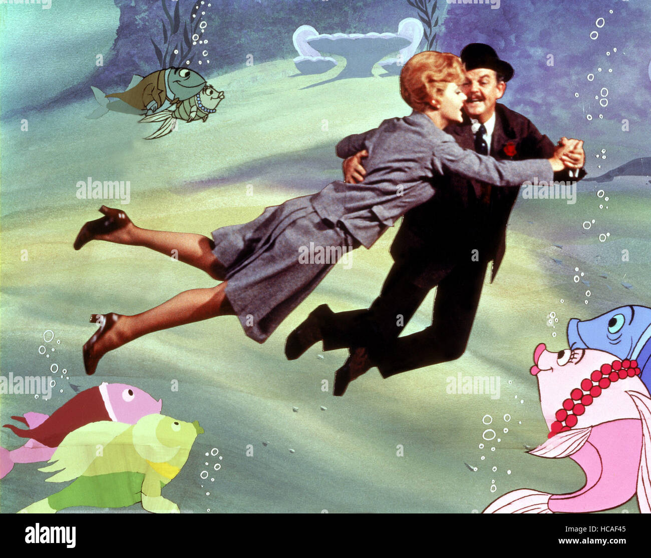 Bedknobs And Broomsticks Angela Lansbury David Tomlinson 1971 Stock