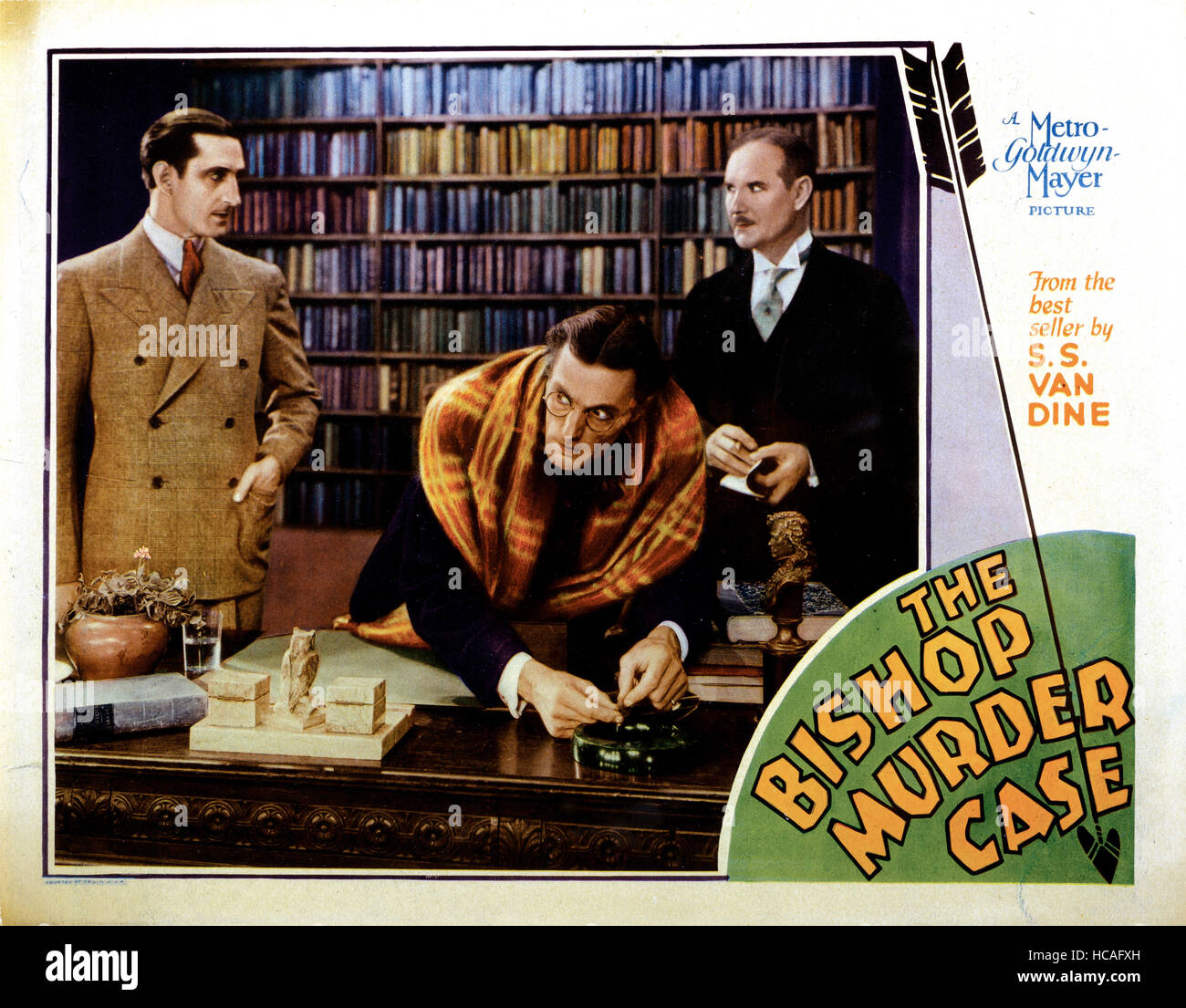 THE MURDER CASE, lobbycard, from left Charles Quatermaine