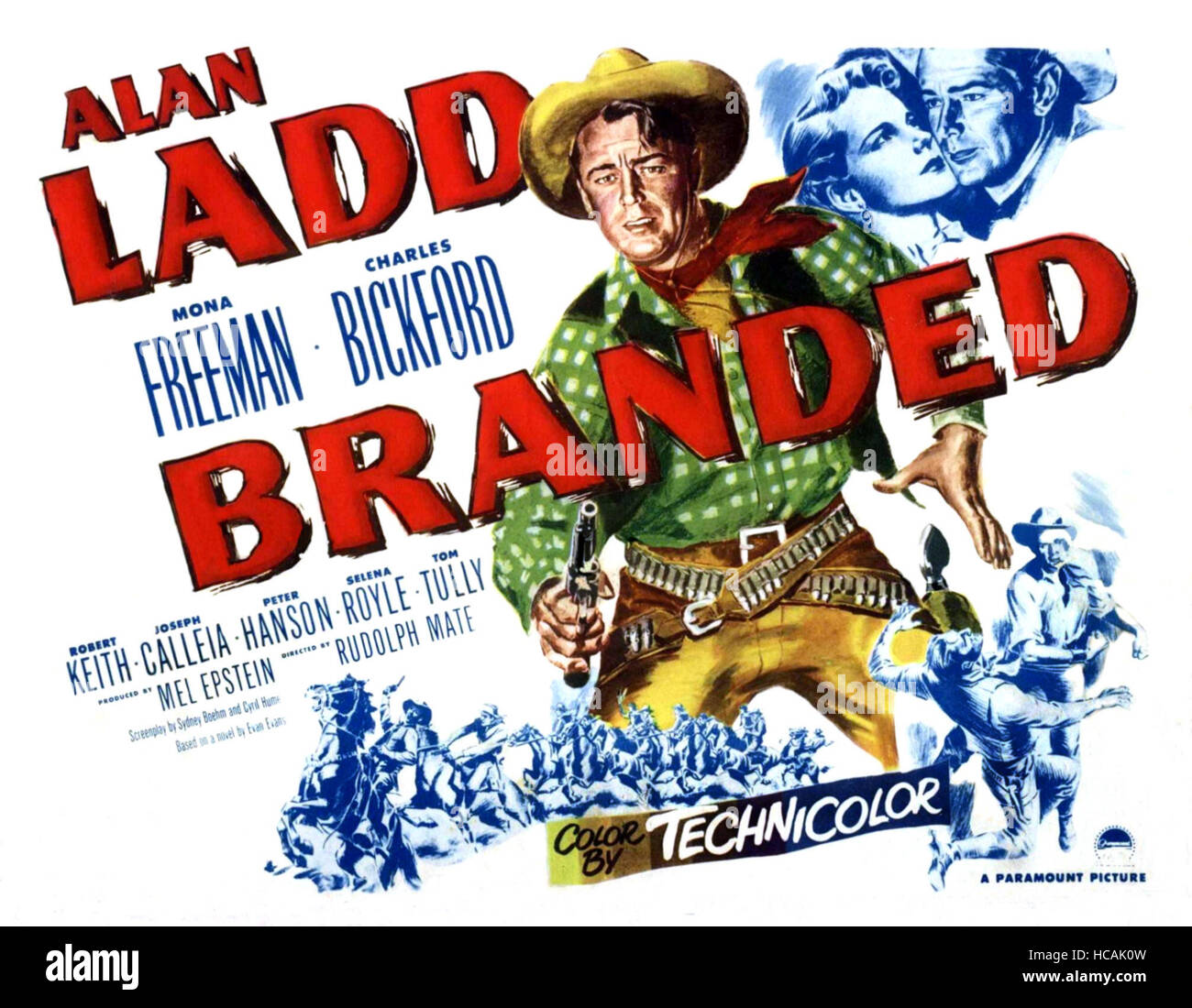 BRANDED, Alan Ladd, 1950 Stock Photo Alamy