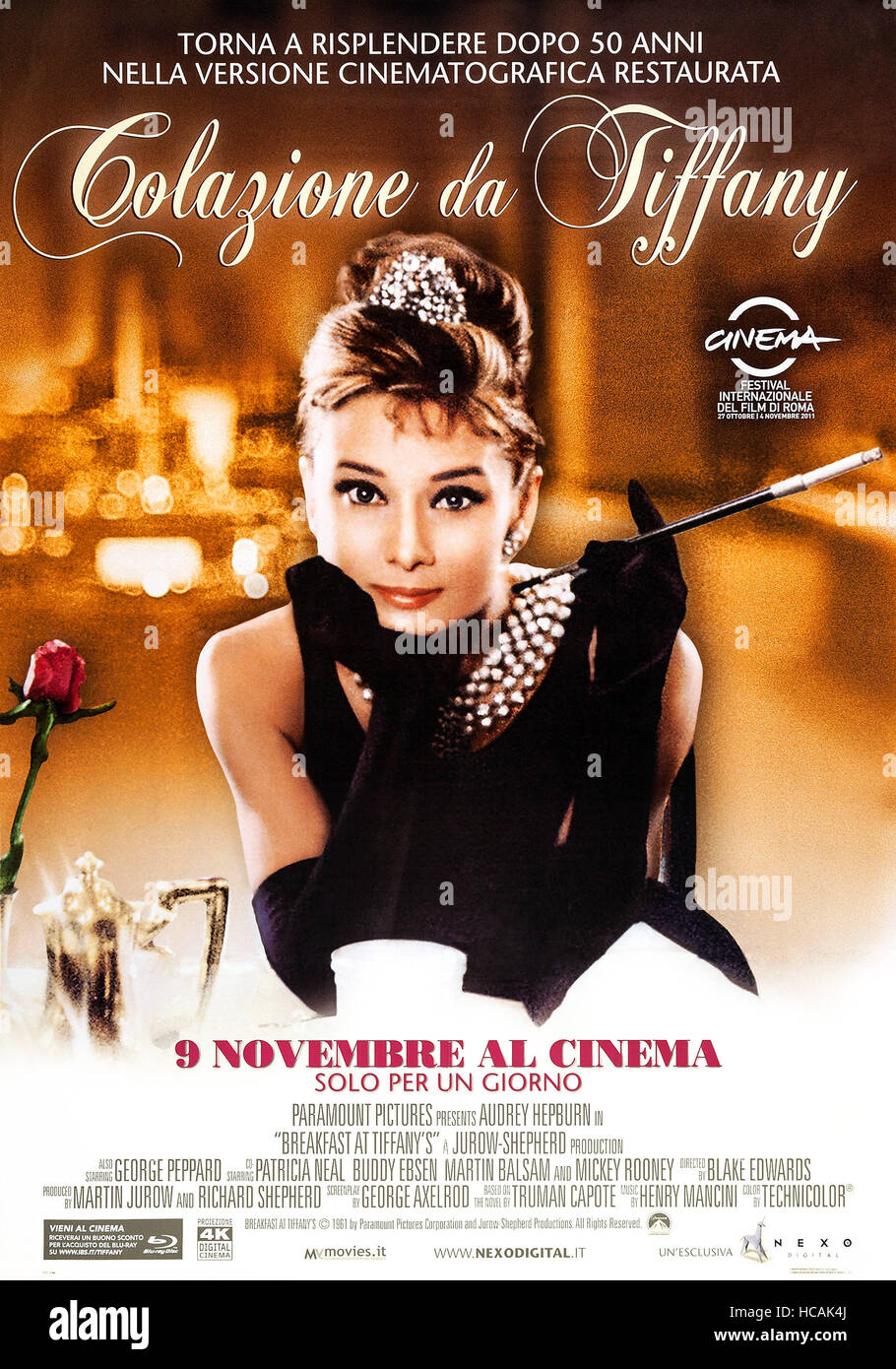 BREAKFAST AT TIFFANY'S (aka COLAZIONE DA TIFFANY), Italian poster