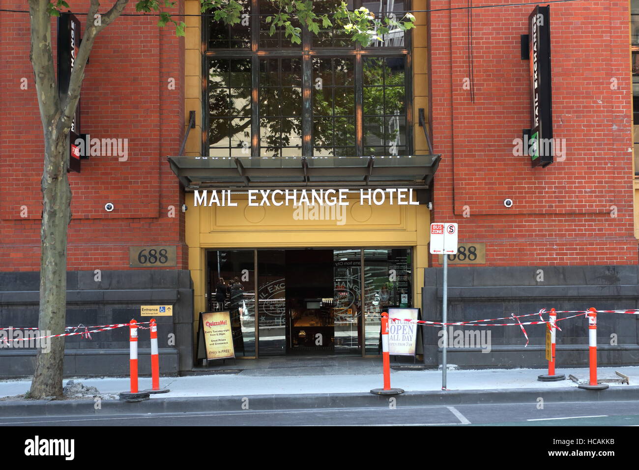 Mail Exchange Hotel restaurant Melbourne CBD Victoria Australia Stock Photo