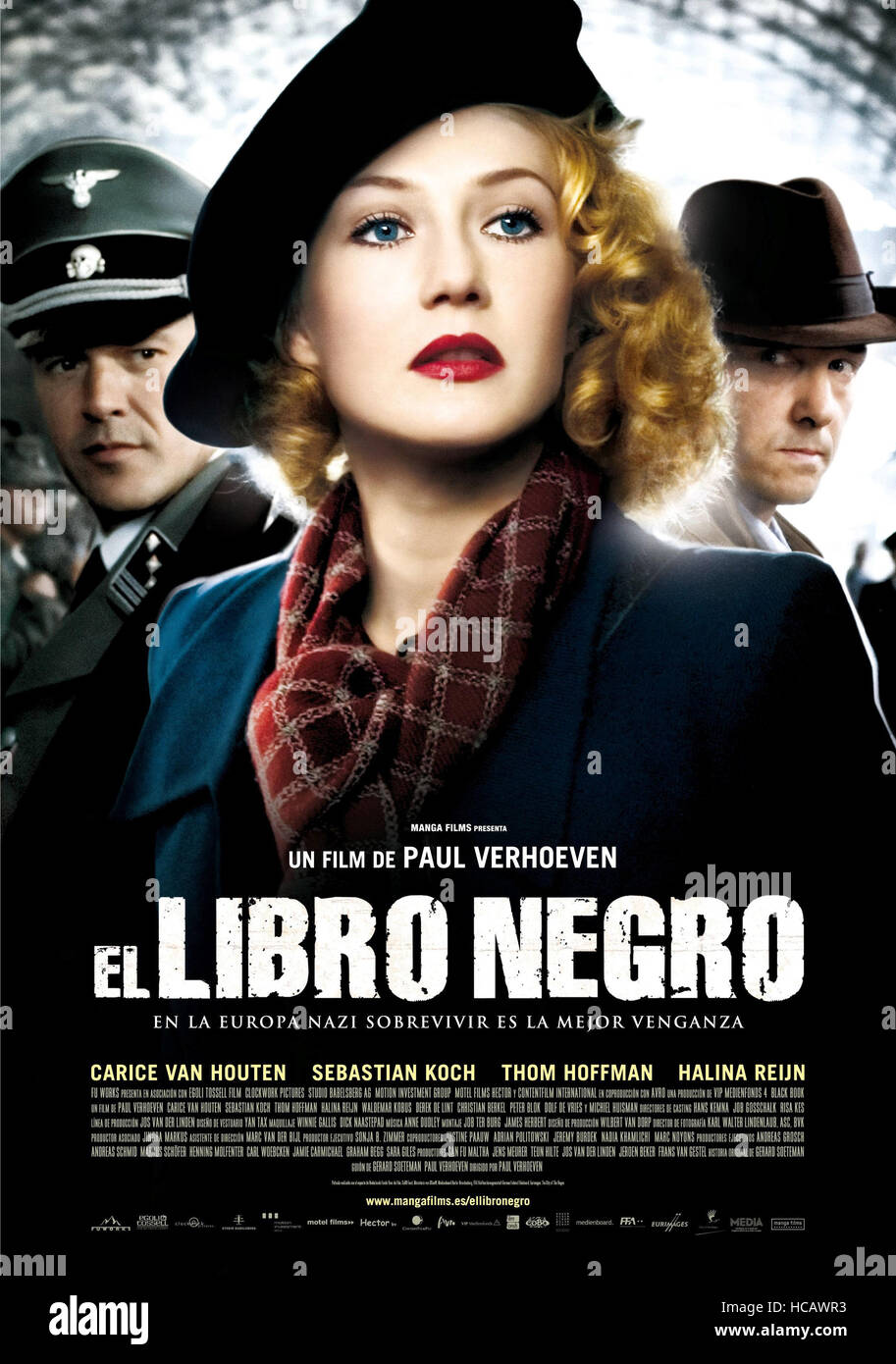 BLACK BOOK, (aka ZWARTBOEK, aka EL LIBRO NEGRO), Spanish poster, from