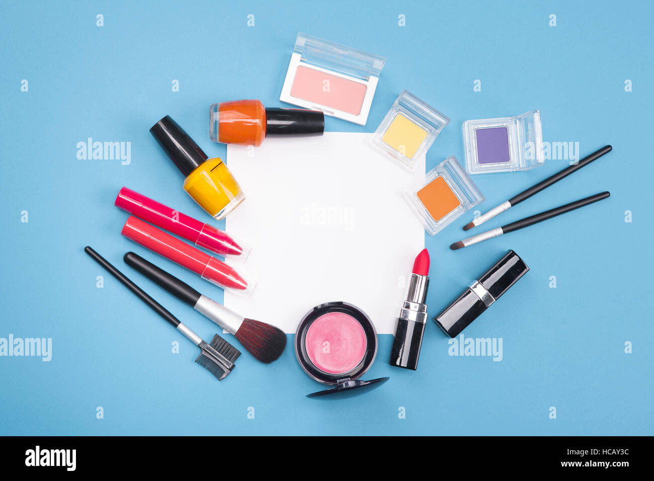 Various beauty supplies Stock Photo Alamy
