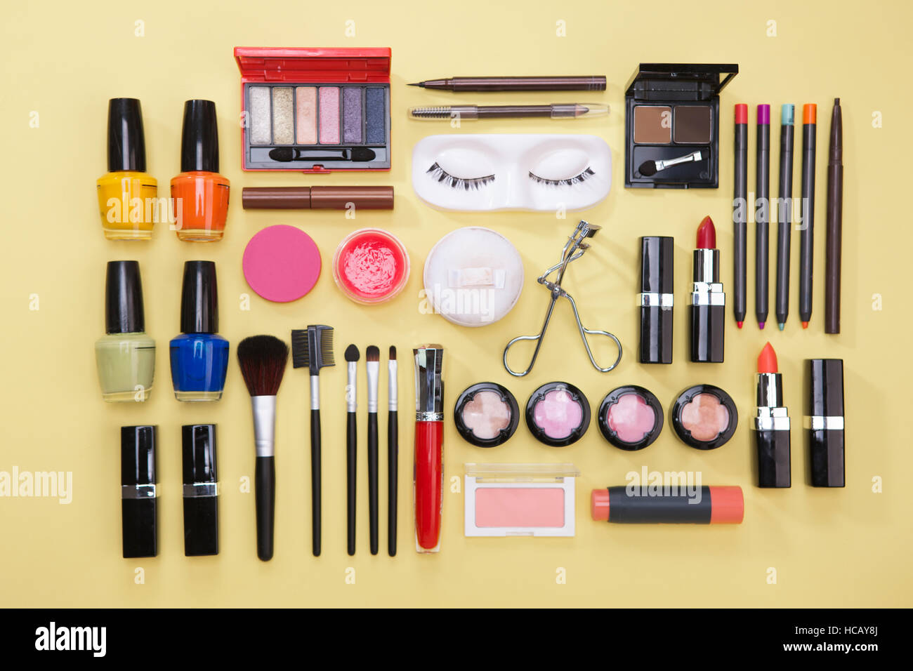 Various cosmetic supplies and beauty supplies Stock Photo Alamy