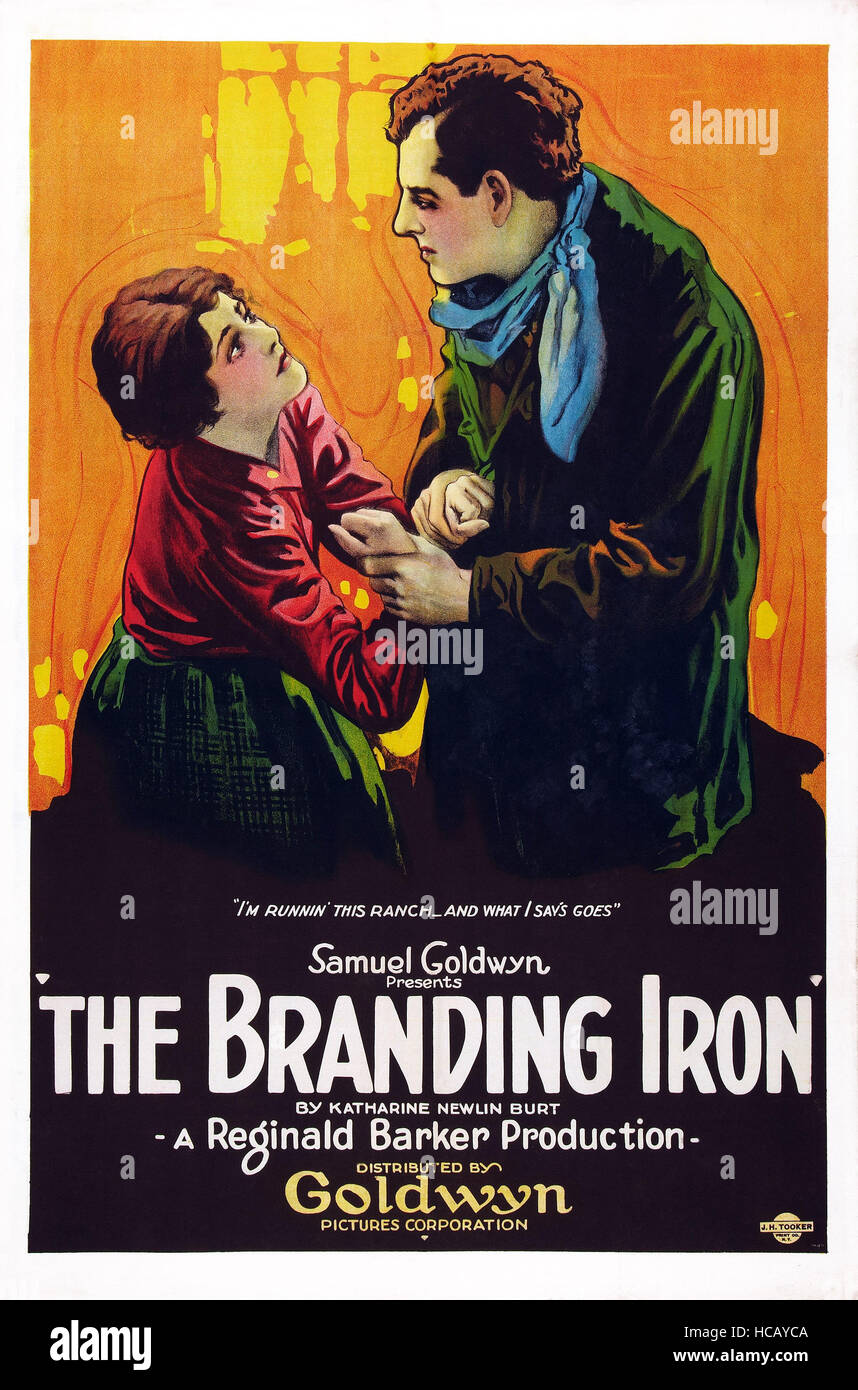 THE BRANDING IRON, US poster, from left: Barbara Castleton, James ...