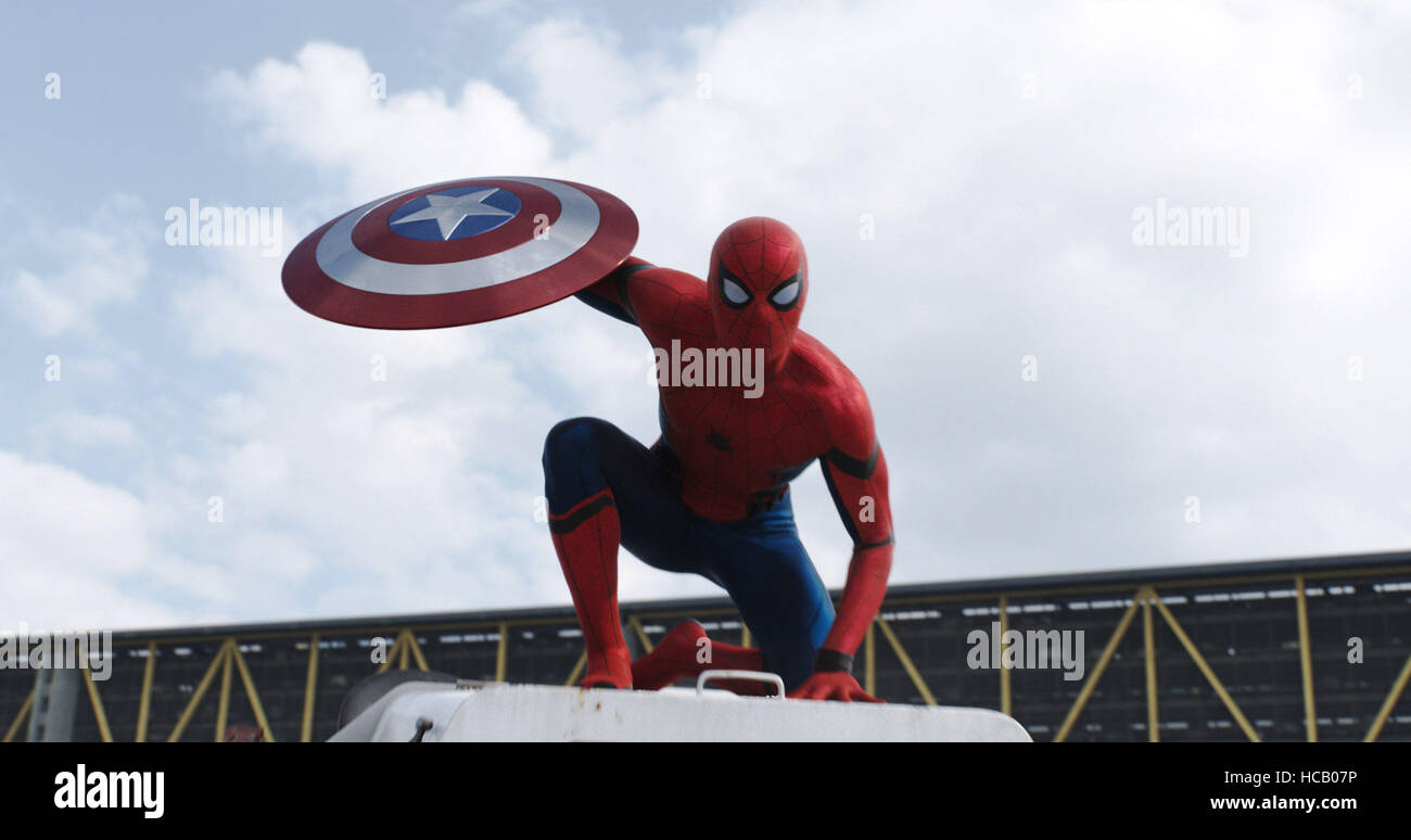 CAPTAIN AMERICA: CIVIL WAR, Tom Holland (as Spider-Man/Peter Parker ...