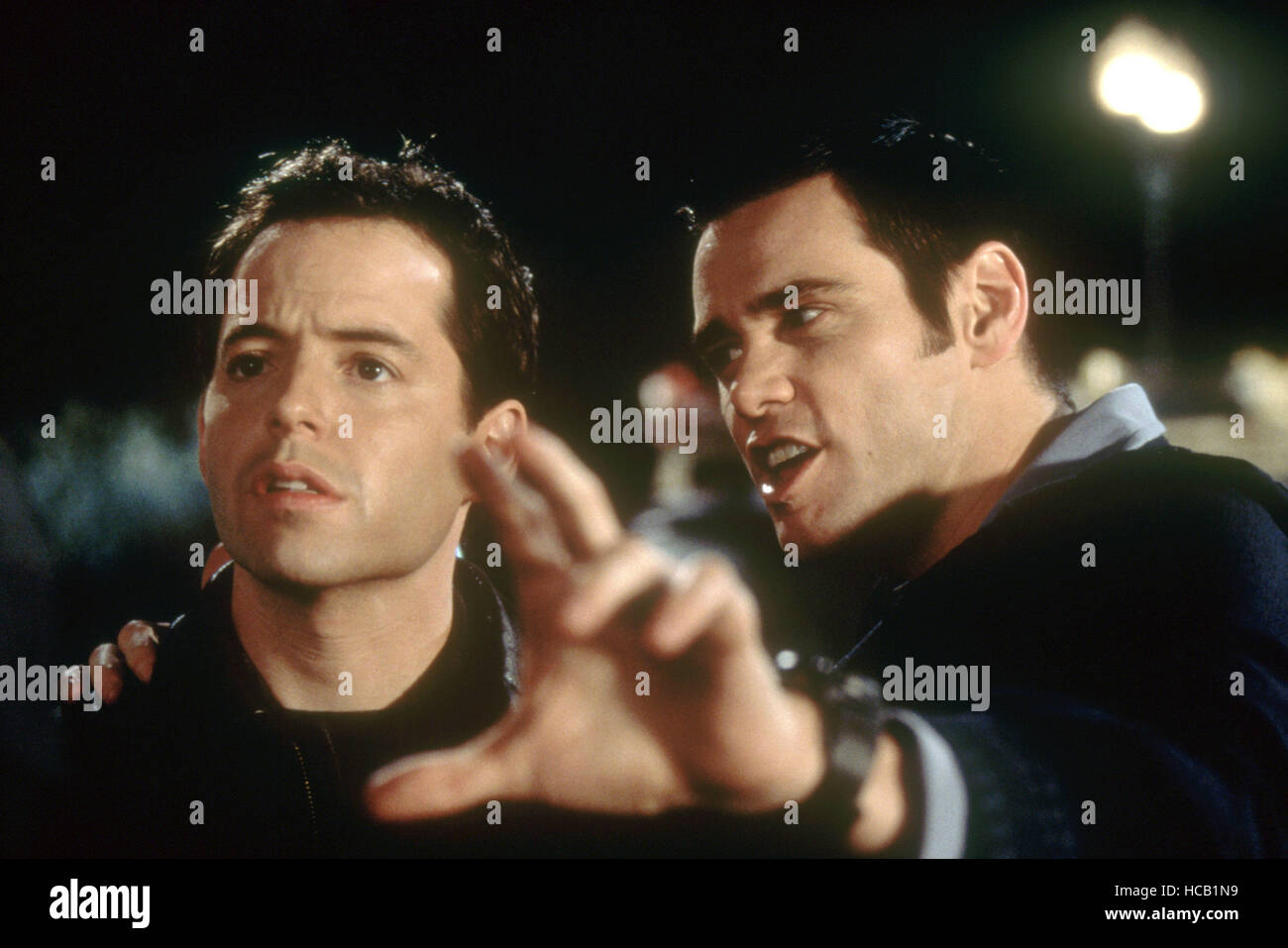 THE CABLE GUY, Matthew Broderick, Jim Carrey, 1996, (c) Columbia