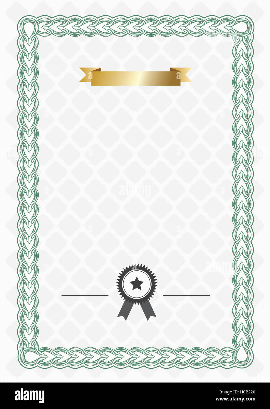 Certificate of merit with gold ribbon Stock Photo Alamy