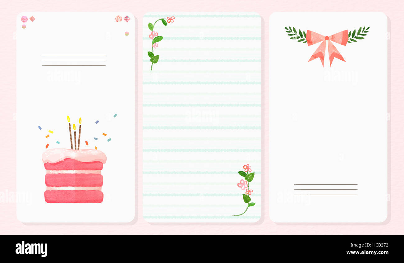 Birthday invitation cards Stock Photo - Alamy