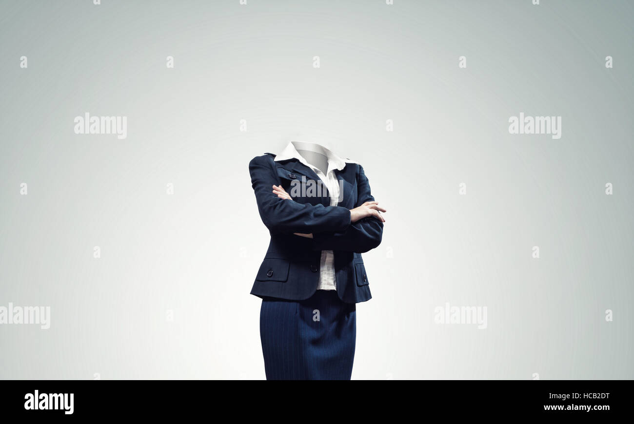 Businesswoman without head Stock Photo - Alamy